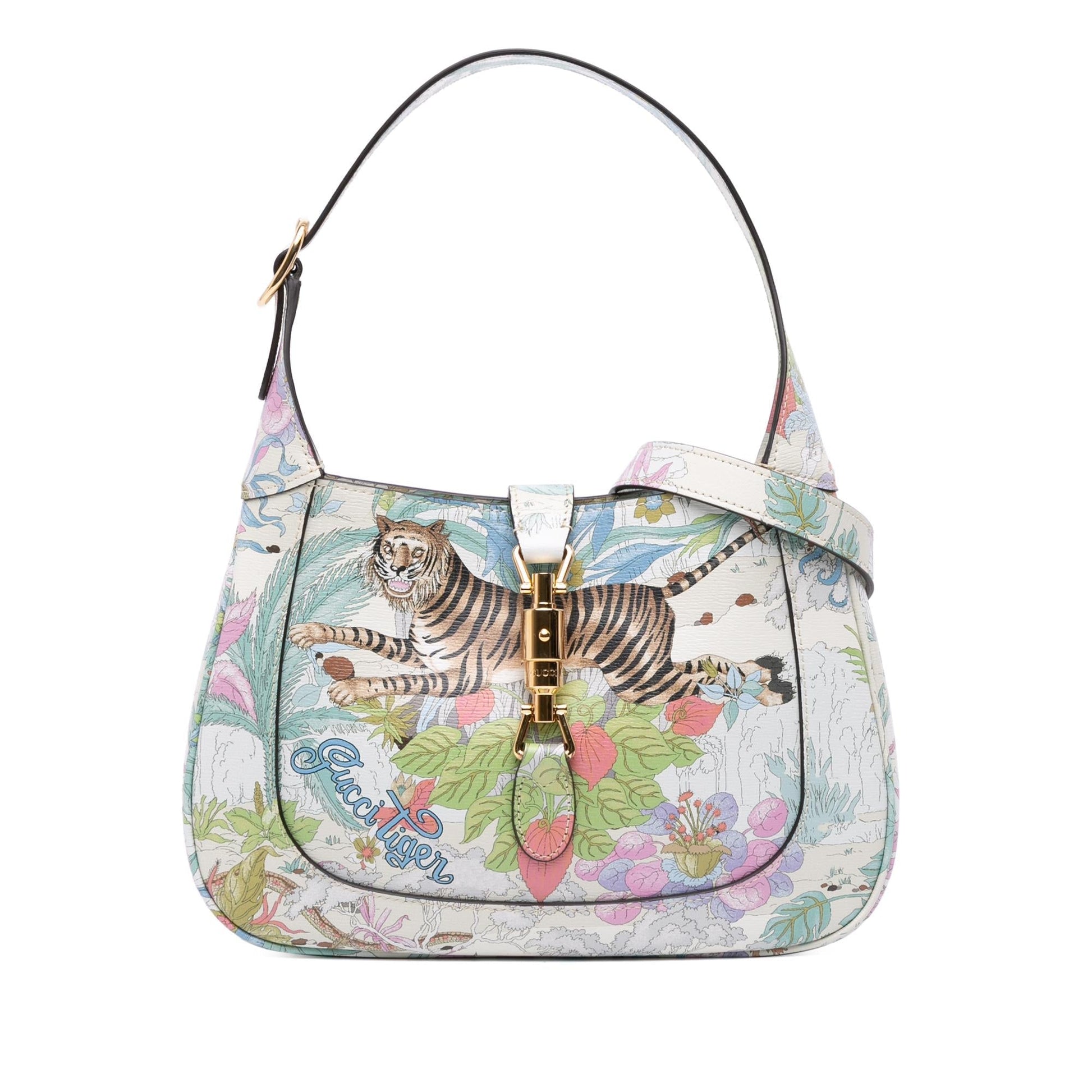 Gucci Tiger Jackie Calfskin Small Crossbody Bag