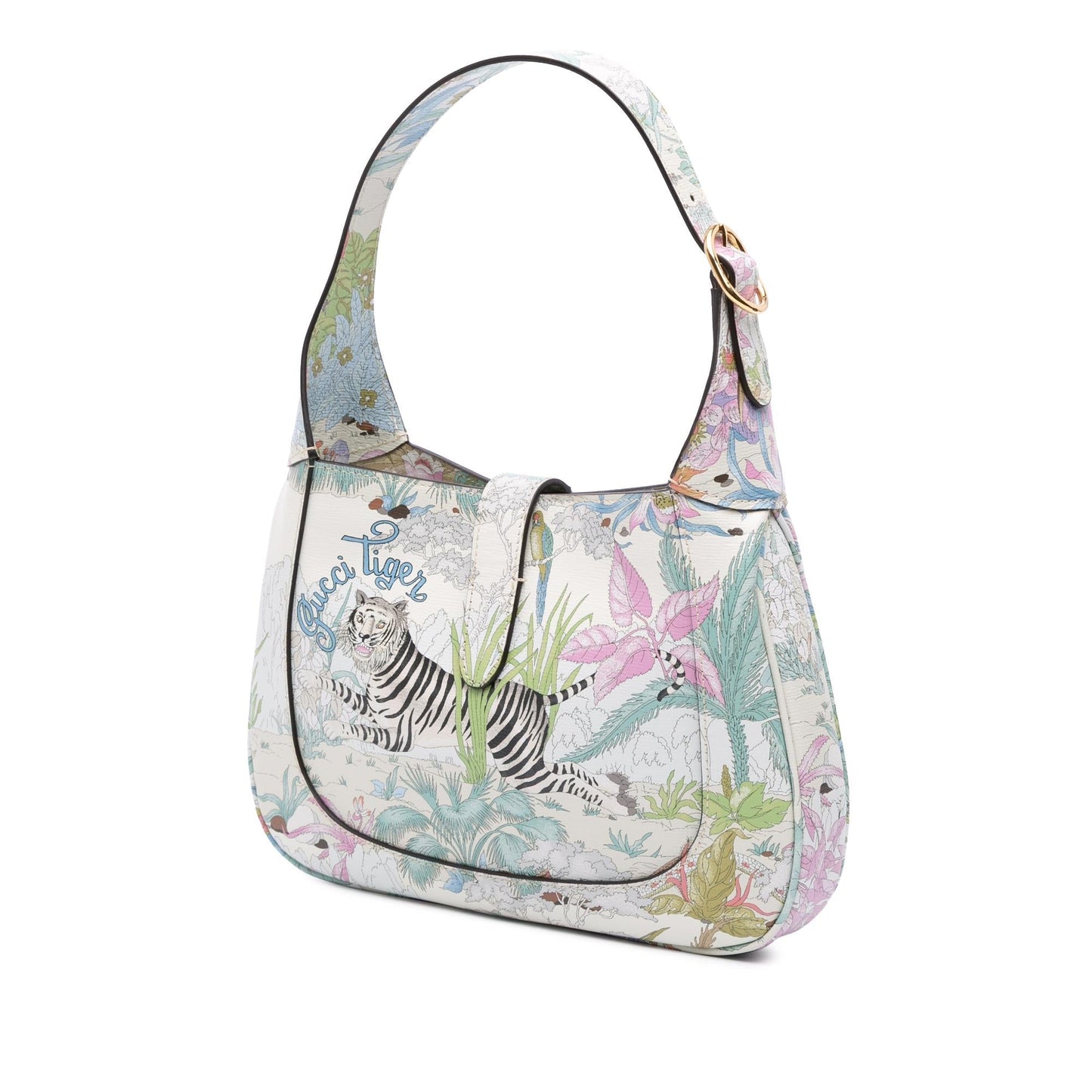 Gucci Tiger Jackie Calfskin Small Crossbody Bag