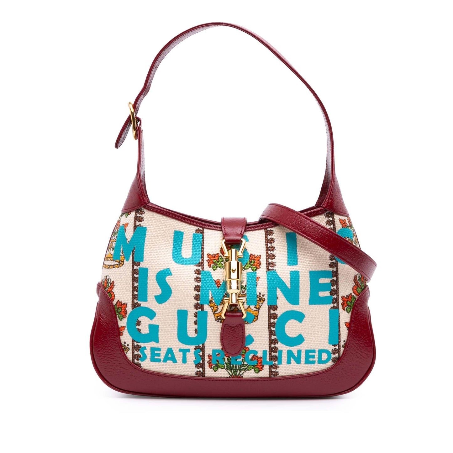 Gucci 100 Centennial Music Jackie Canvas Small Crossbody Bag Jackie Crossbody