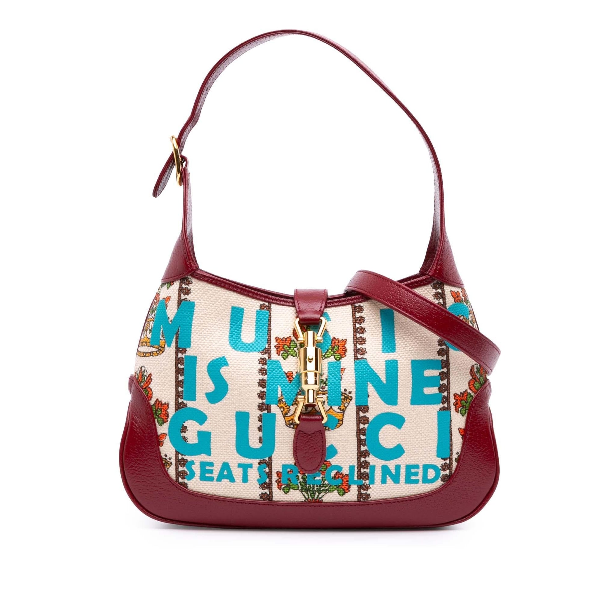 Gucci 100 Centennial Music Jackie Canvas Small Crossbody Bag Jackie Crossbody