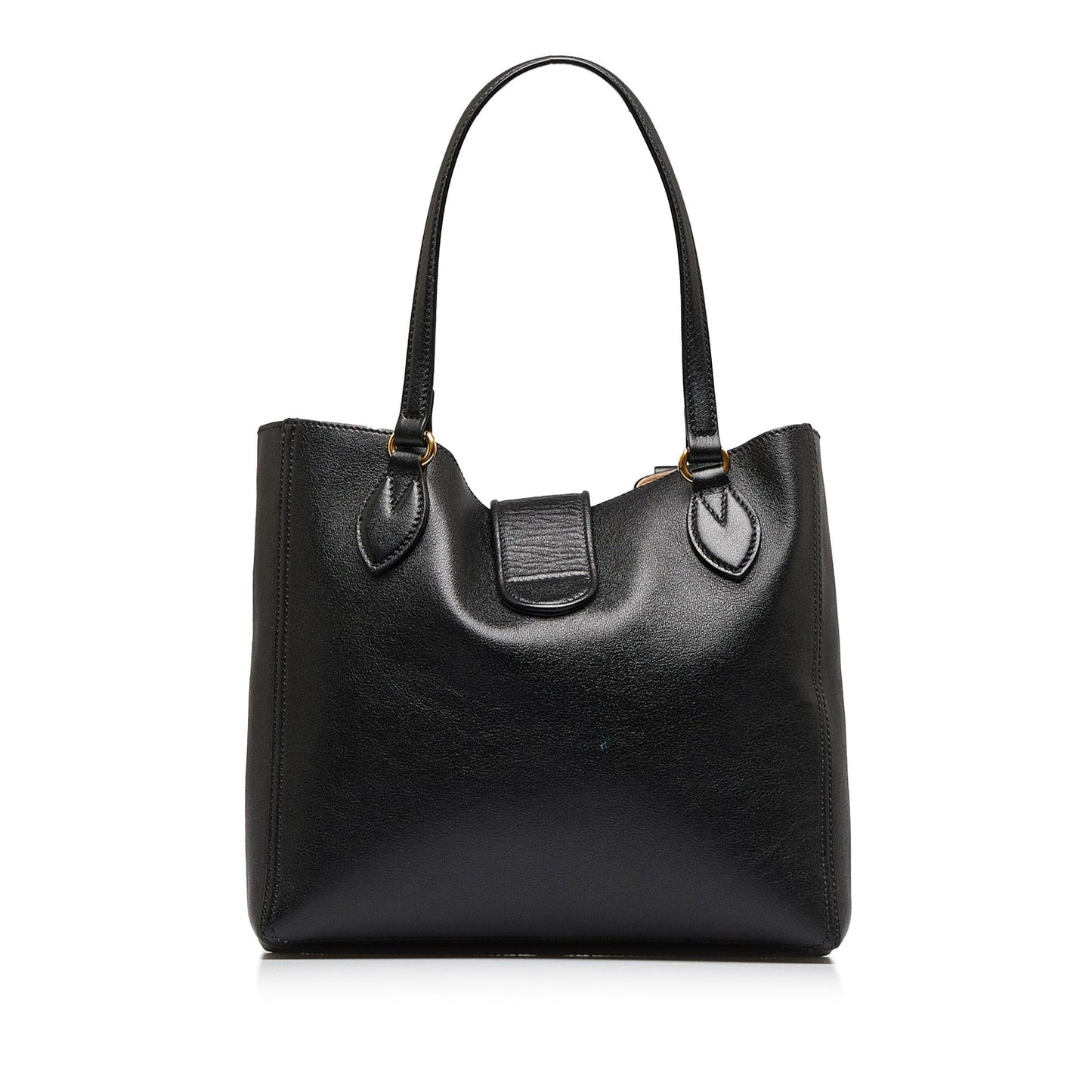 Gucci Dahlia Double G SHG-Sr8Ab6 Calf Black Small Tote Bag