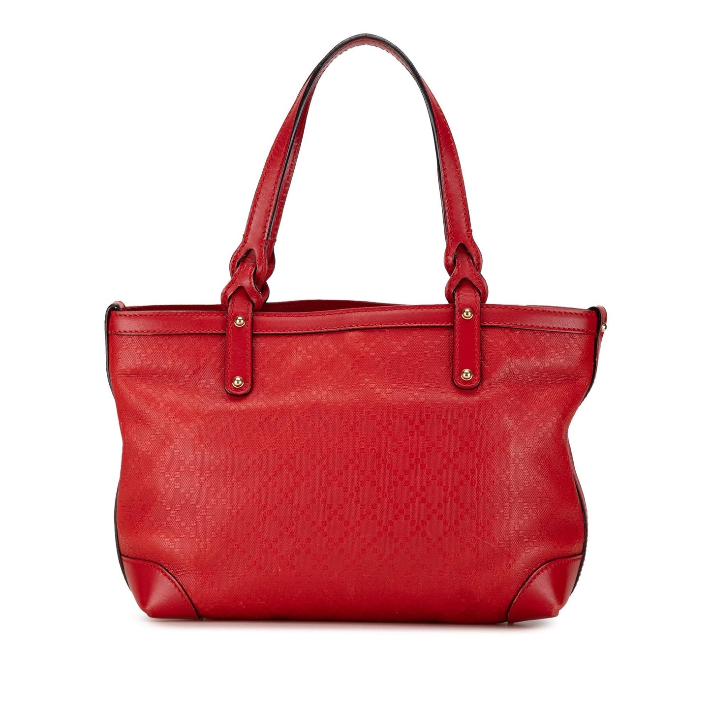 Gucci Diamante Craft SHG-BAFs8b Calf Red Small Tote Bag