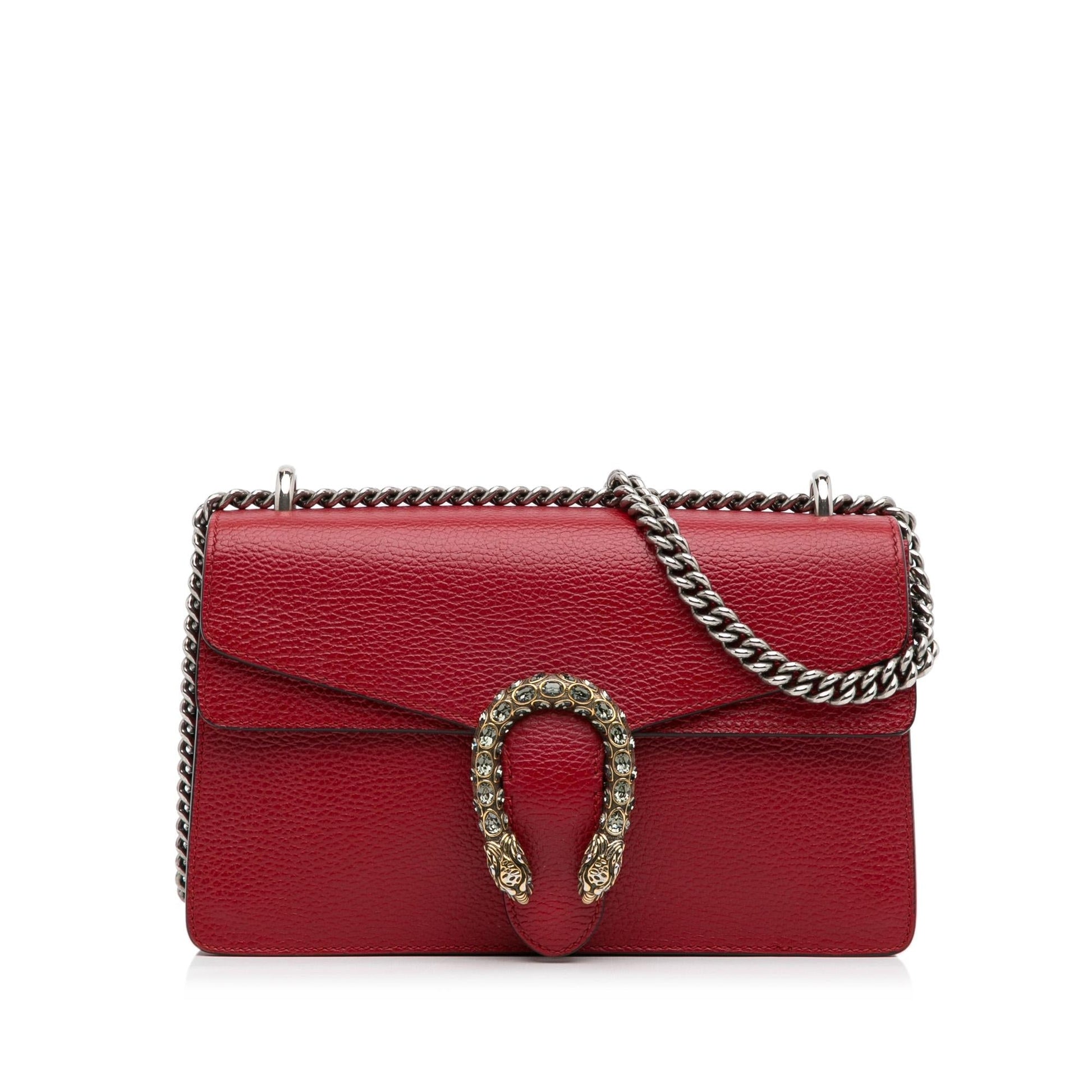 Gucci Dionysus SHG-XQIVNi Calf Red Small Shoulder Bag
