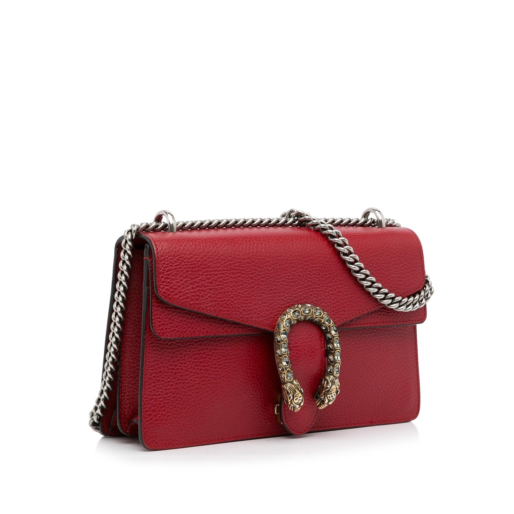 Gucci Dionysus SHG-XQIVNi Calf Red Small Shoulder Bag