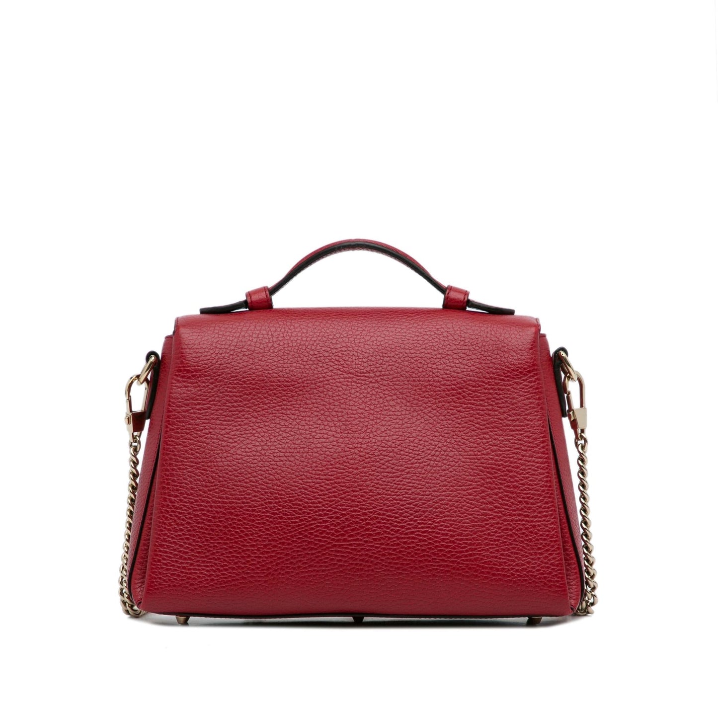 Gucci Dollar Interlocking G SHG-Pgcutx Calf Red Small Satchel Bag