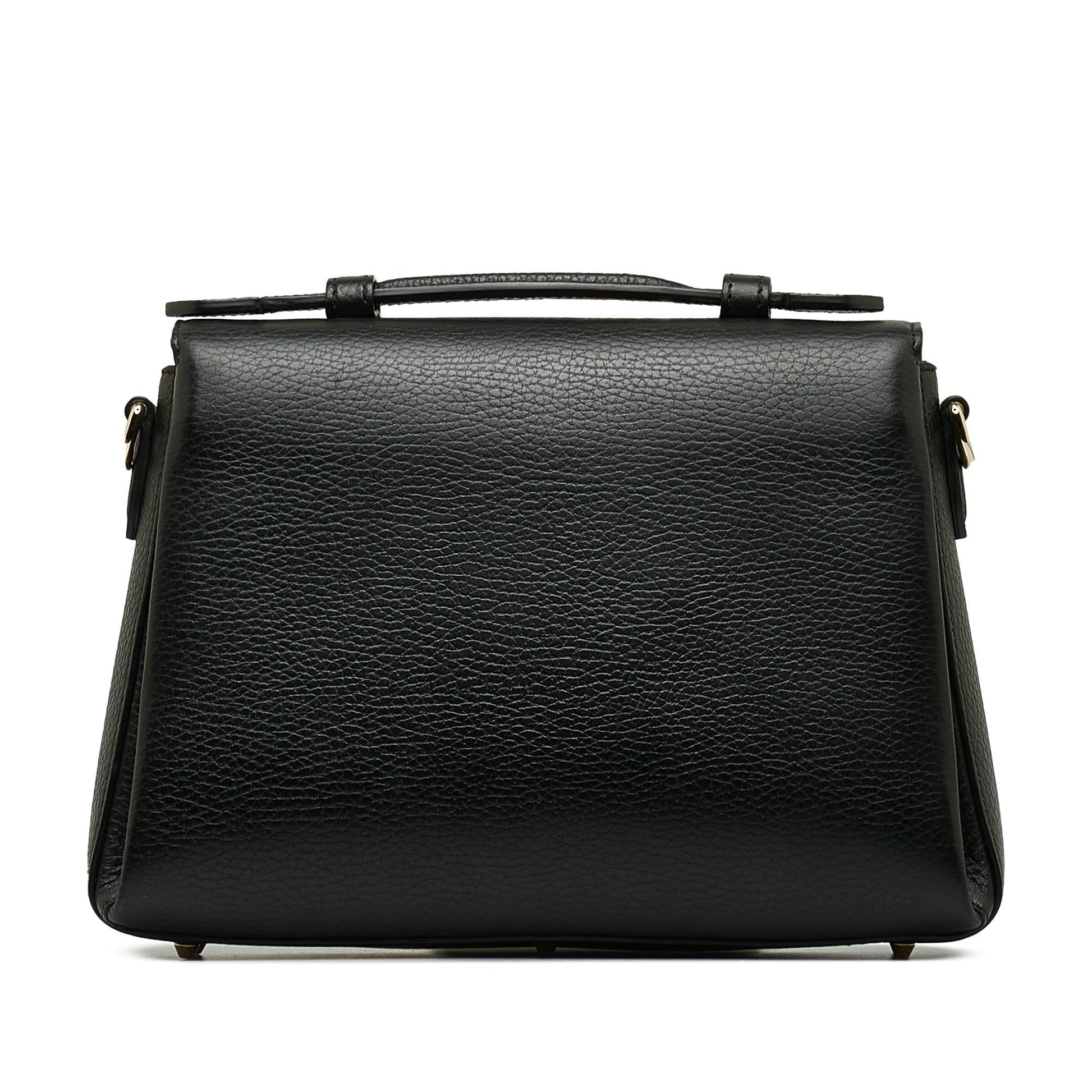 Gucci Dollar Interlocking G SHG-Wq7x11 Calf Black Small Satchel Bag