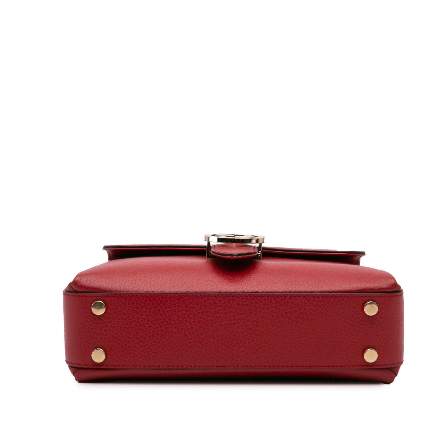 Gucci Dollar Interlocking G Calf Red Small Satchel Bag Satchel 2