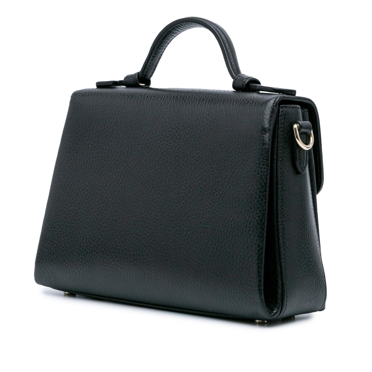 Gucci Dollar Interlocking G Calf Black Small Satchel Bag Satchel 4