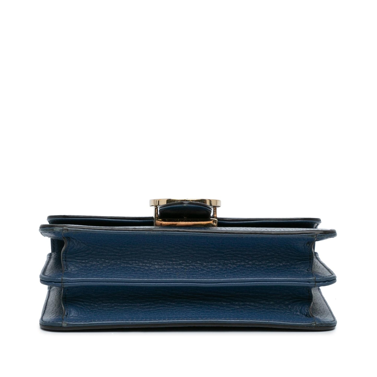 Gucci Dollar Interlocking G SHG-Ew07VO Calf Calfskin Blue Small Crossbody Bag