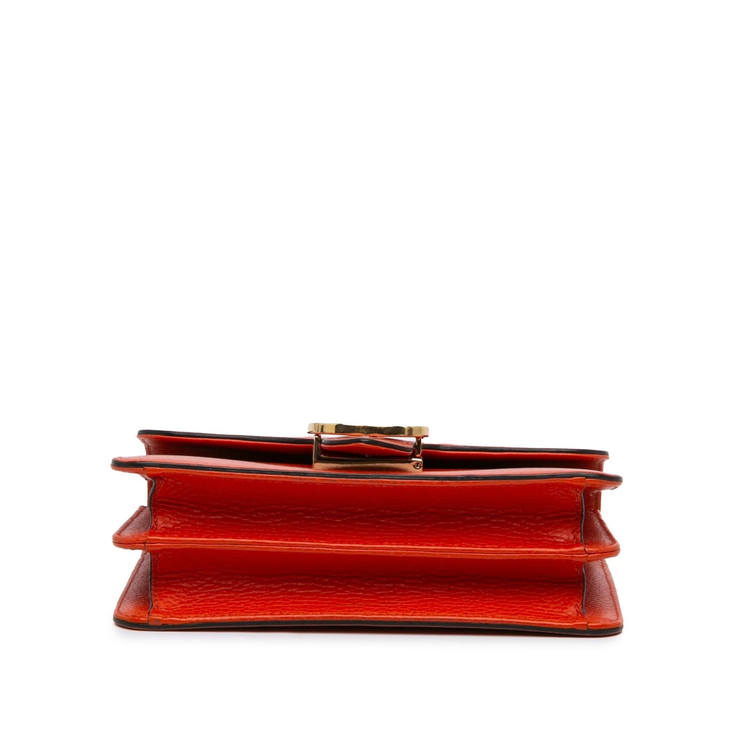 Gucci Dollar Interlocking G Calf Calfskin Orange Small Crossbody Bag Shg M7S1Pc