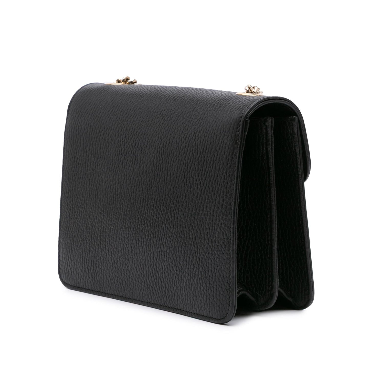 Gucci Dollar Interlocking G Calf Calfskin Black Small Crossbody Bag Crossbody 7