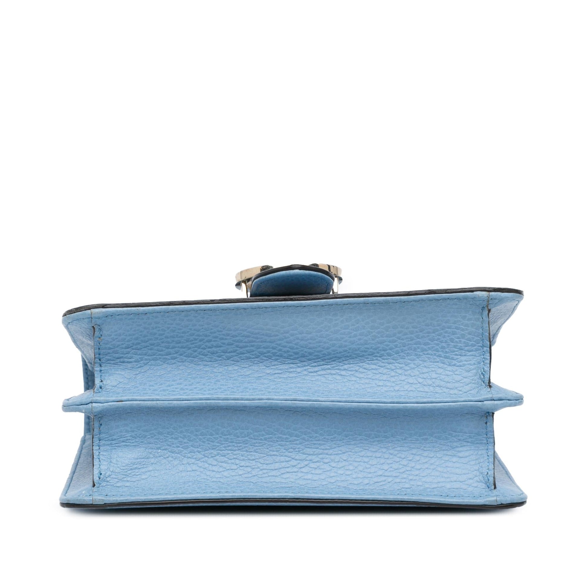 Gucci Dollar Interlocking G Calf Calfskin Blue Small Crossbody Bag Crossbody 10