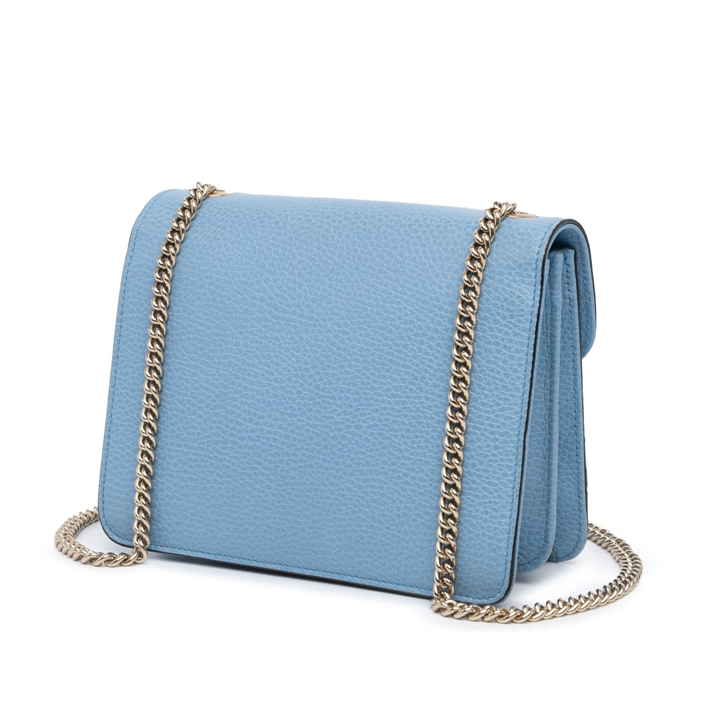 Gucci Dollar Interlocking G Calf Calfskin Blue Small Crossbody Bag Crossbody 10