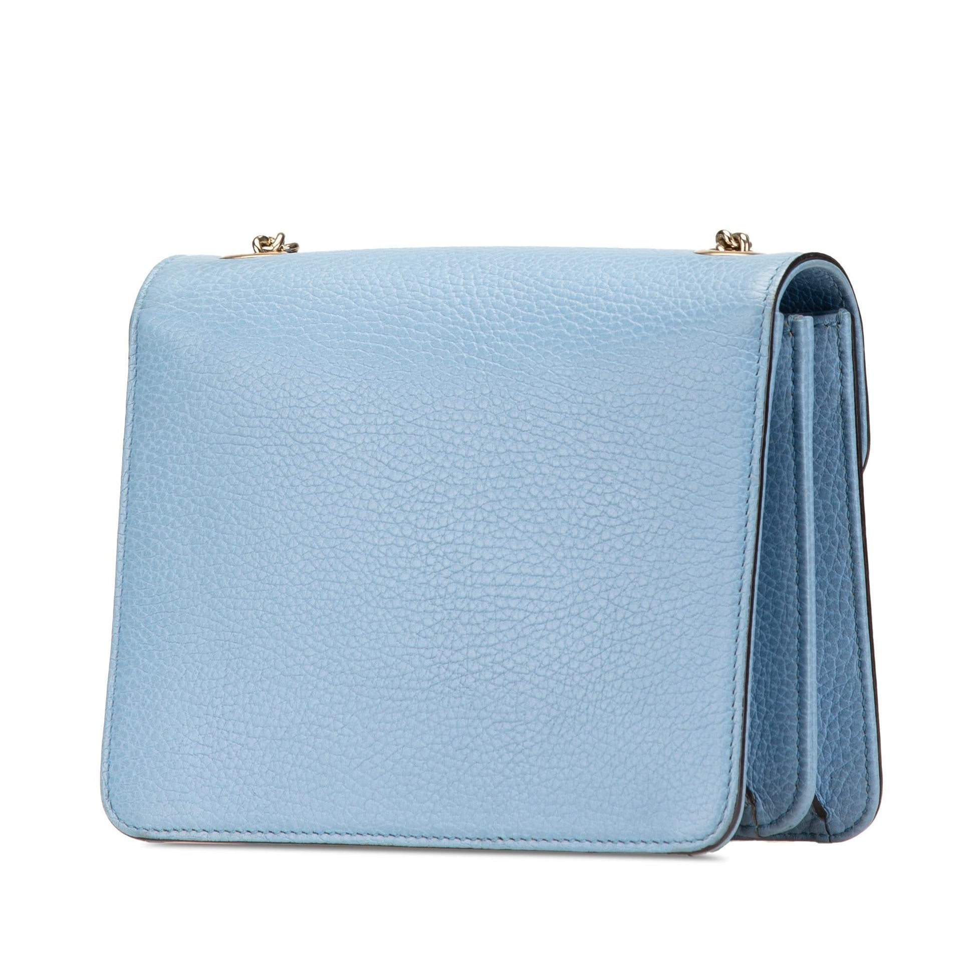 Gucci Dollar Interlocking G Calf Calfskin Blue Small Crossbody Bag Crossbody 17