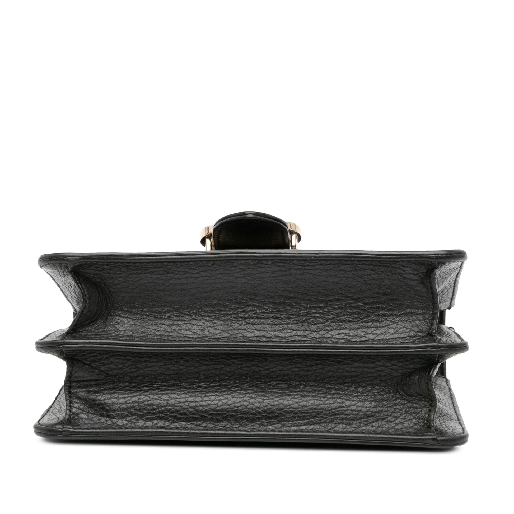 Gucci Dollar Interlocking G Calf Calfskin Black Small Crossbody Bag Crossbody 20