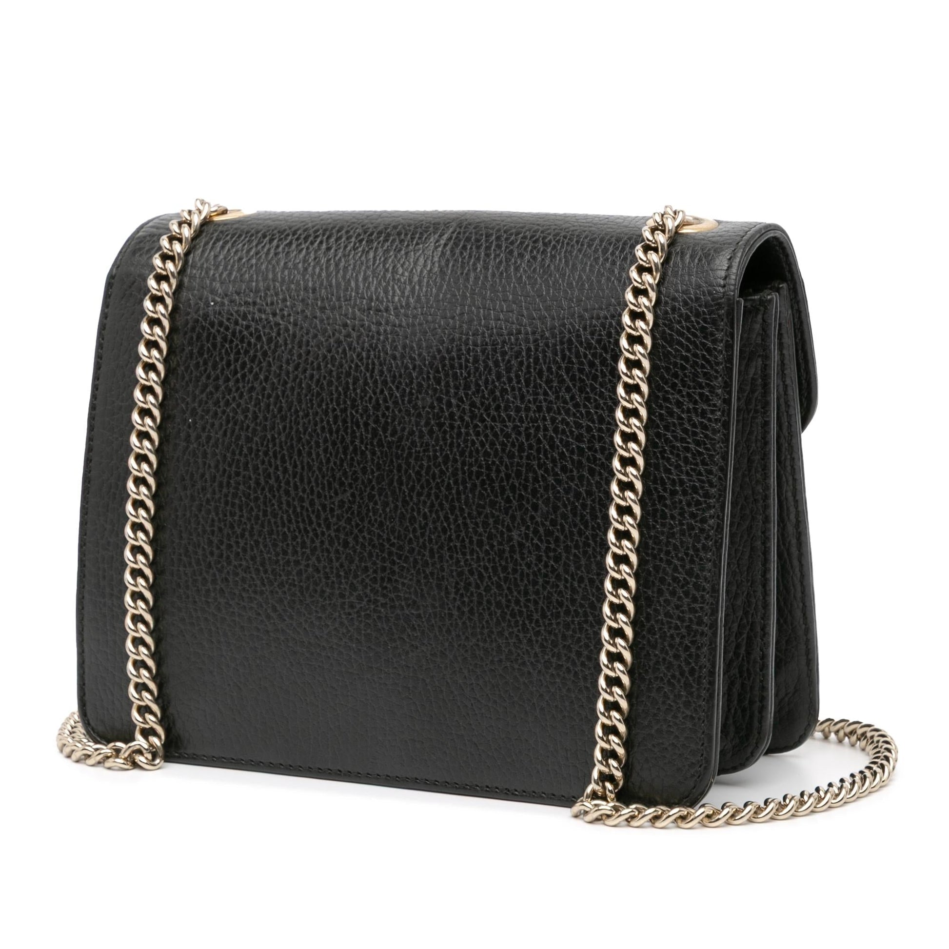 Gucci Dollar Interlocking G Calf Calfskin Black Small Crossbody Bag Crossbody 20