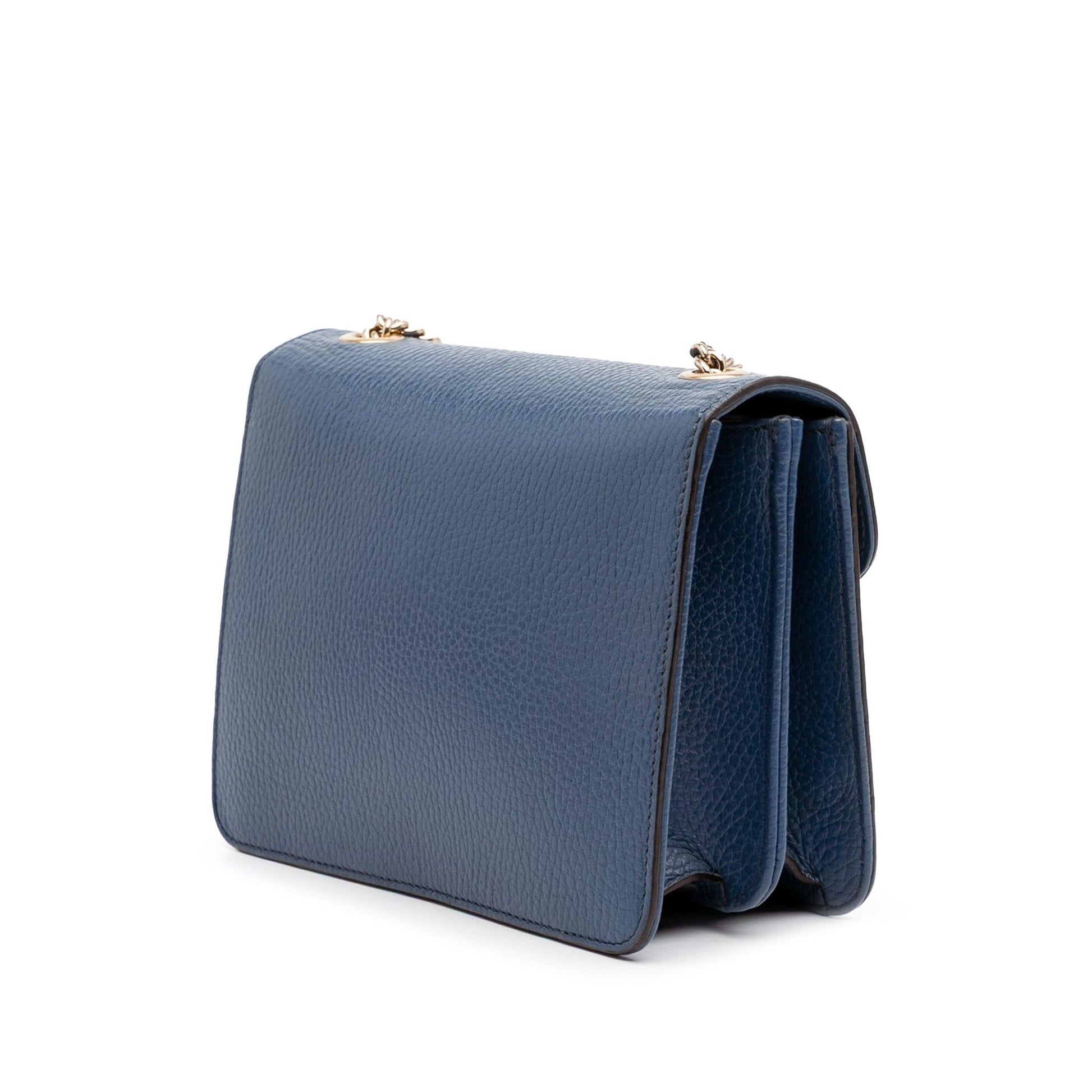 Gucci Dollar Interlocking G Calf Calfskin Blue Small Crossbody Bag Crossbody 29