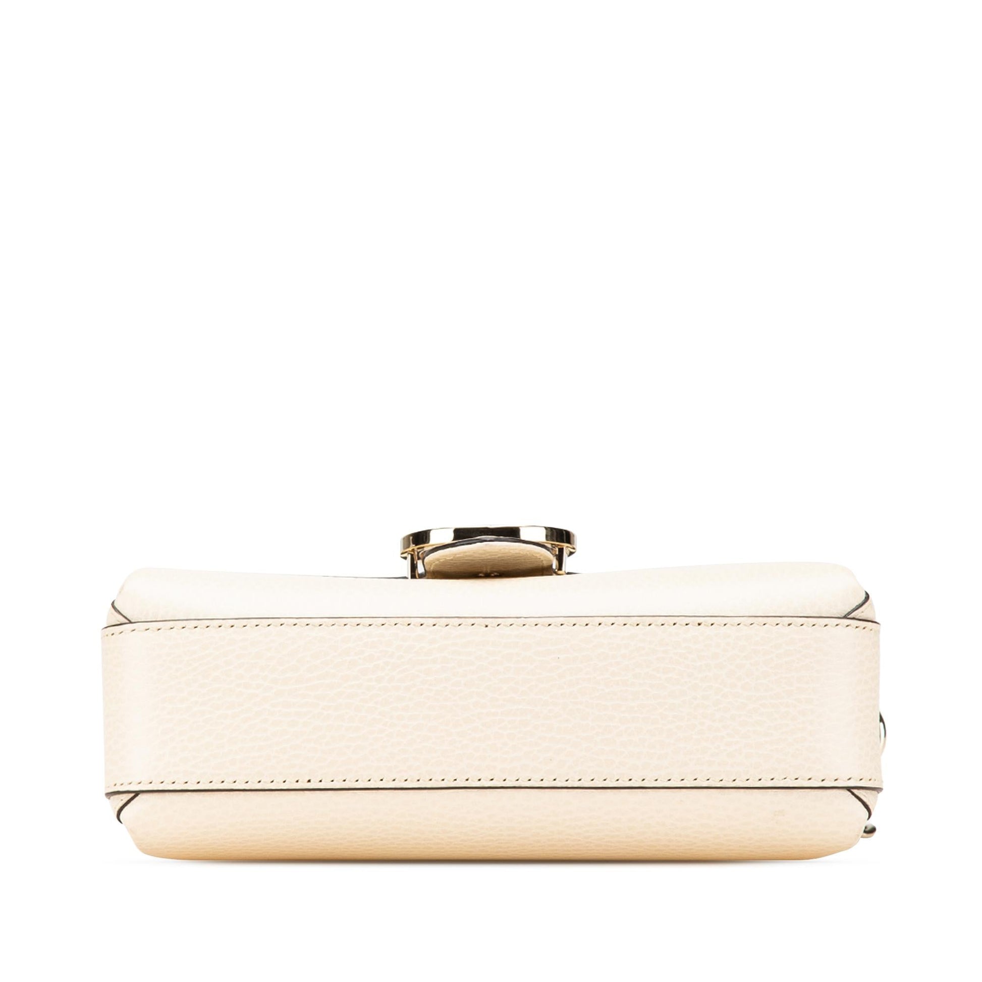 Gucci Dollar Interlocking G Calf Calfskin White Small Crossbody Bag Crossbody 38