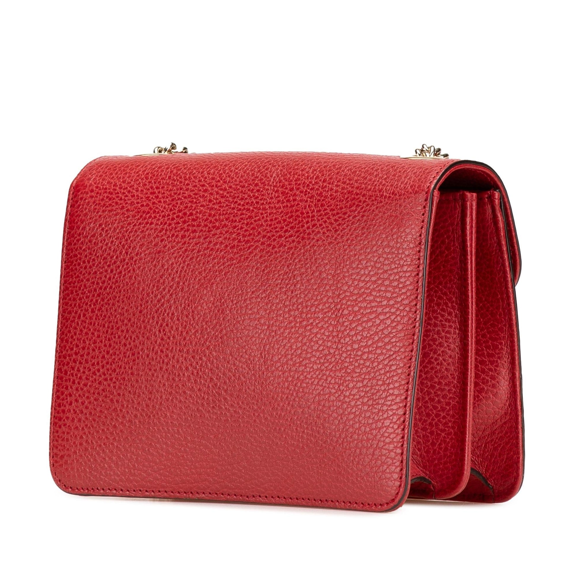 Gucci Dollar Interlocking G Calf Calfskin Red Small Crossbody Bag Crossbody 46