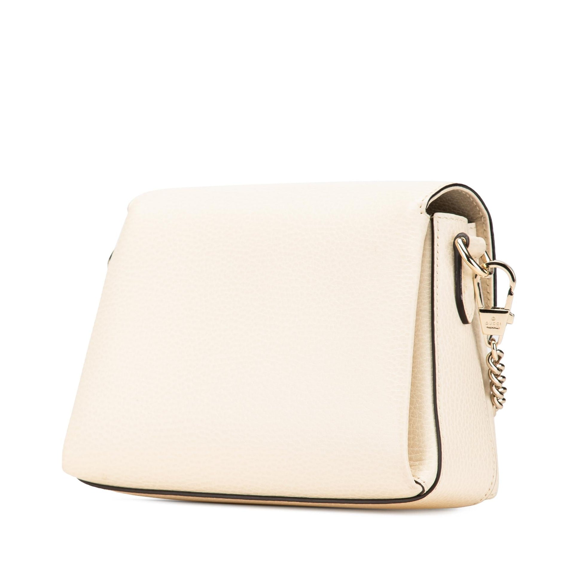 Gucci Dollar Interlocking G Calf Calfskin White Small Crossbody Bag Crossbody 47