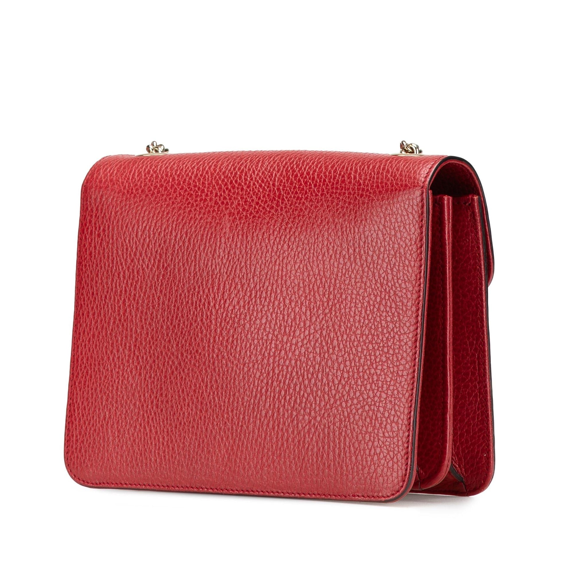 Gucci Dollar Interlocking G Calf Calfskin Red Small Crossbody Bag Crossbody 48