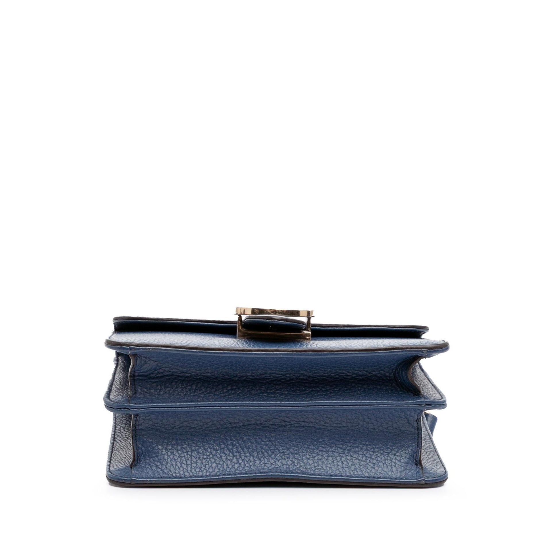 Gucci Dollar Interlocking G Calf Calfskin Blue Small Crossbody Bag Crossbody 51