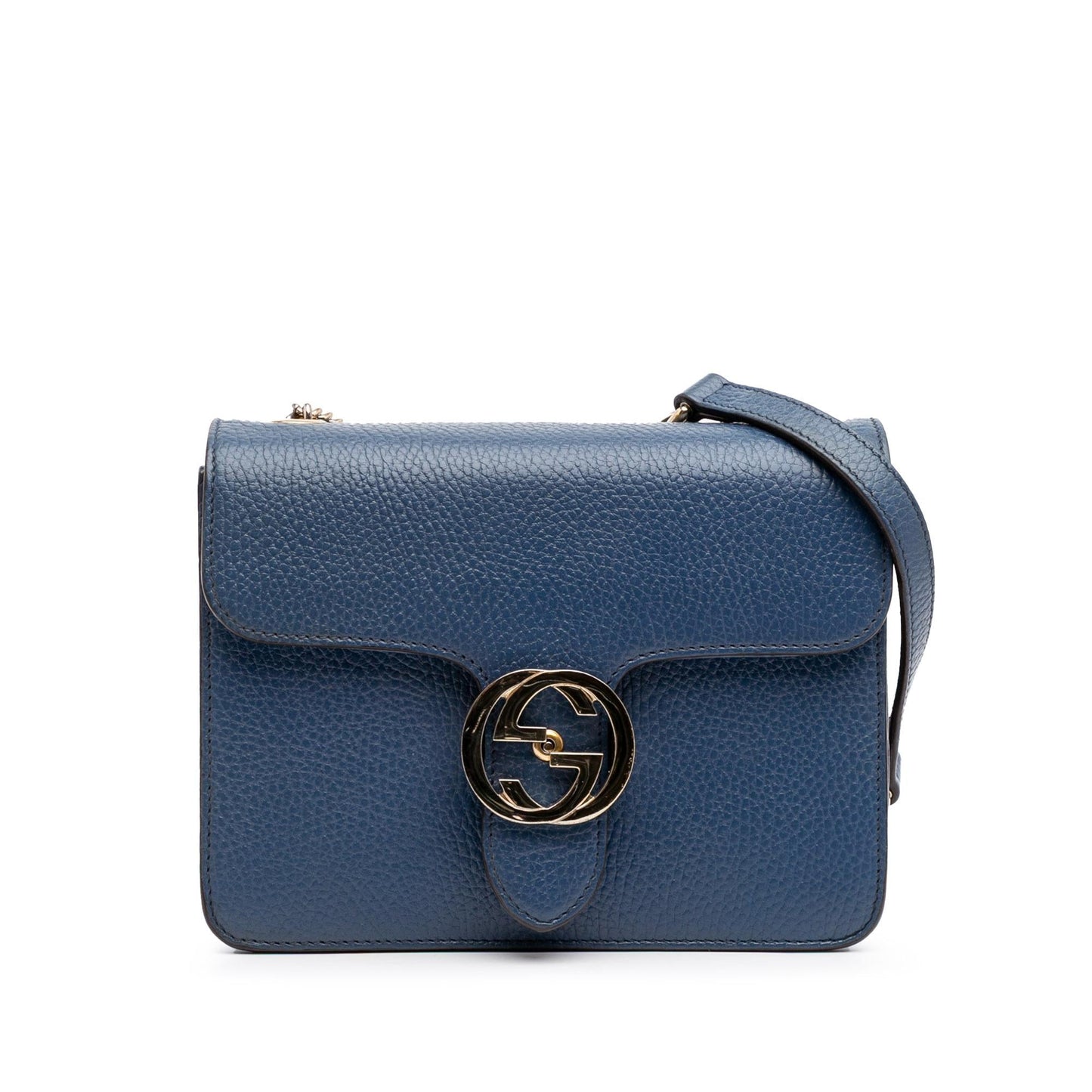 Gucci Dollar Interlocking G Calf Calfskin Blue Small Crossbody Bag Crossbody 51