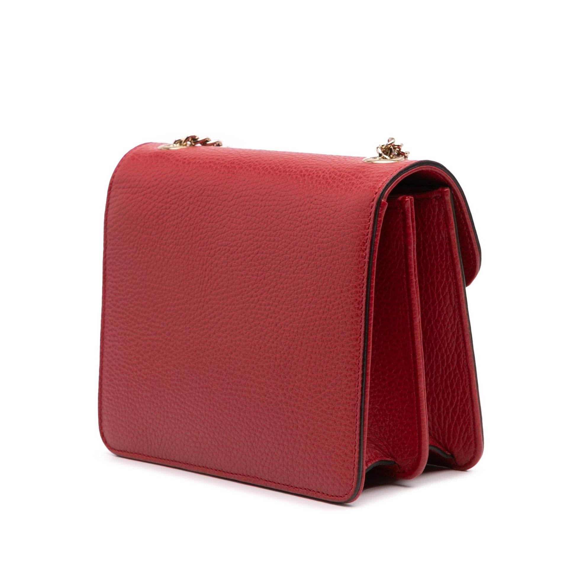 Gucci Dollar Interlocking G Calf Calfskin Red Small Crossbody Bag Crossbody 53