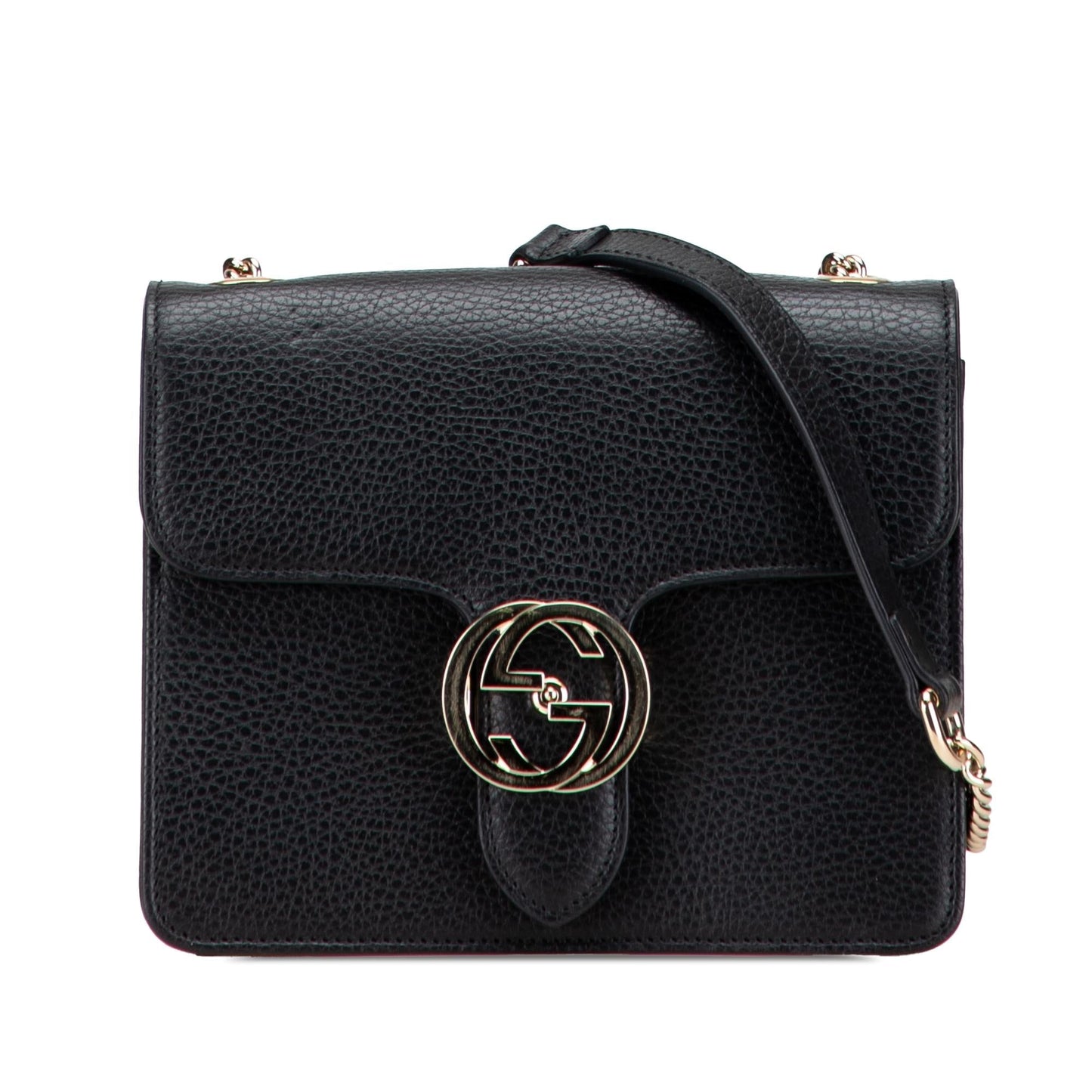 Gucci Dollar Interlocking G Calfskin Small Crossbody Bag