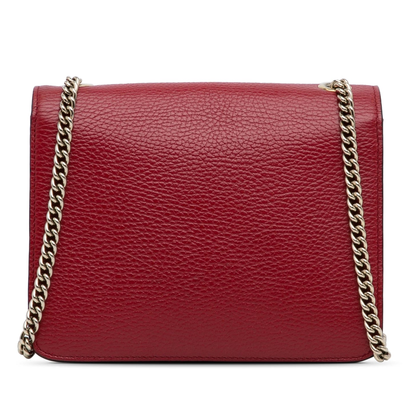 Gucci Dollar Interlocking G SHG-xGlgNT Calf Red Small Crossbody Bag