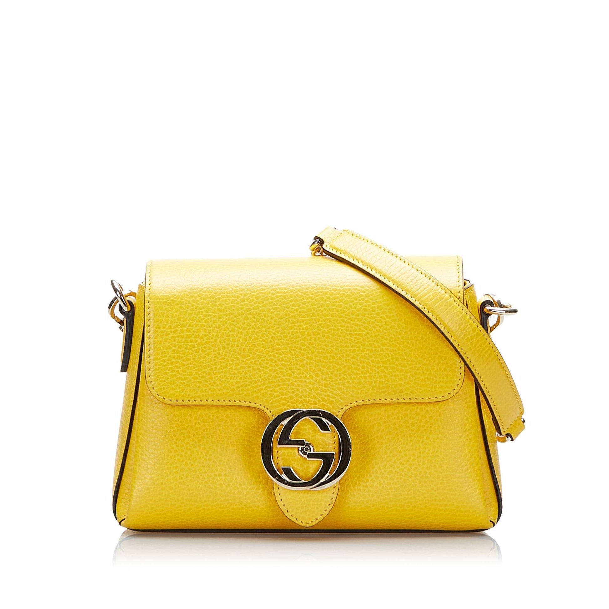 Gucci Dollar Interlocking G SHG-1mBAqe Calf Small Crossbody Bag