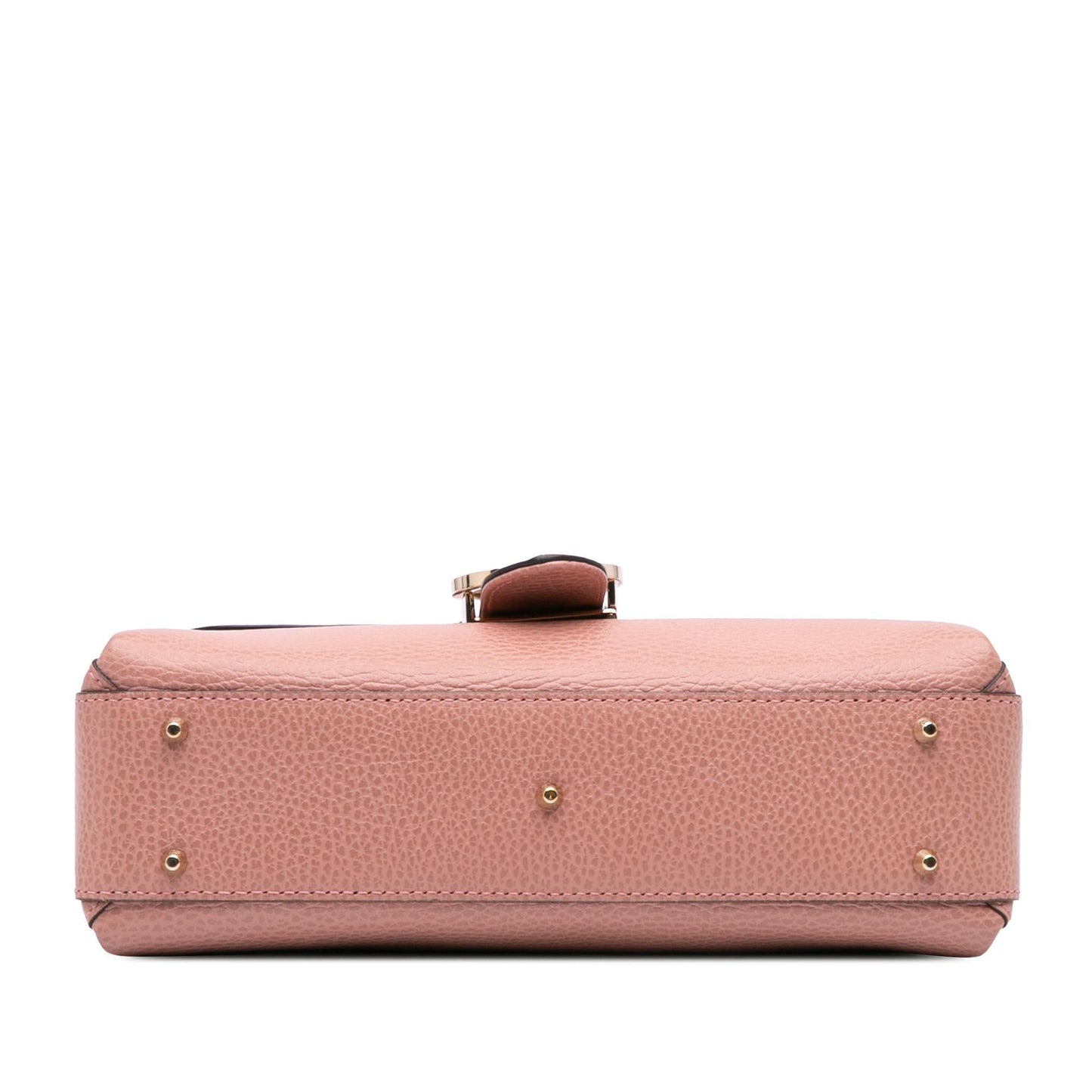 Gucci Dollar Interlocking G Leather Calf Pink Small Satchel Bag G Satchel