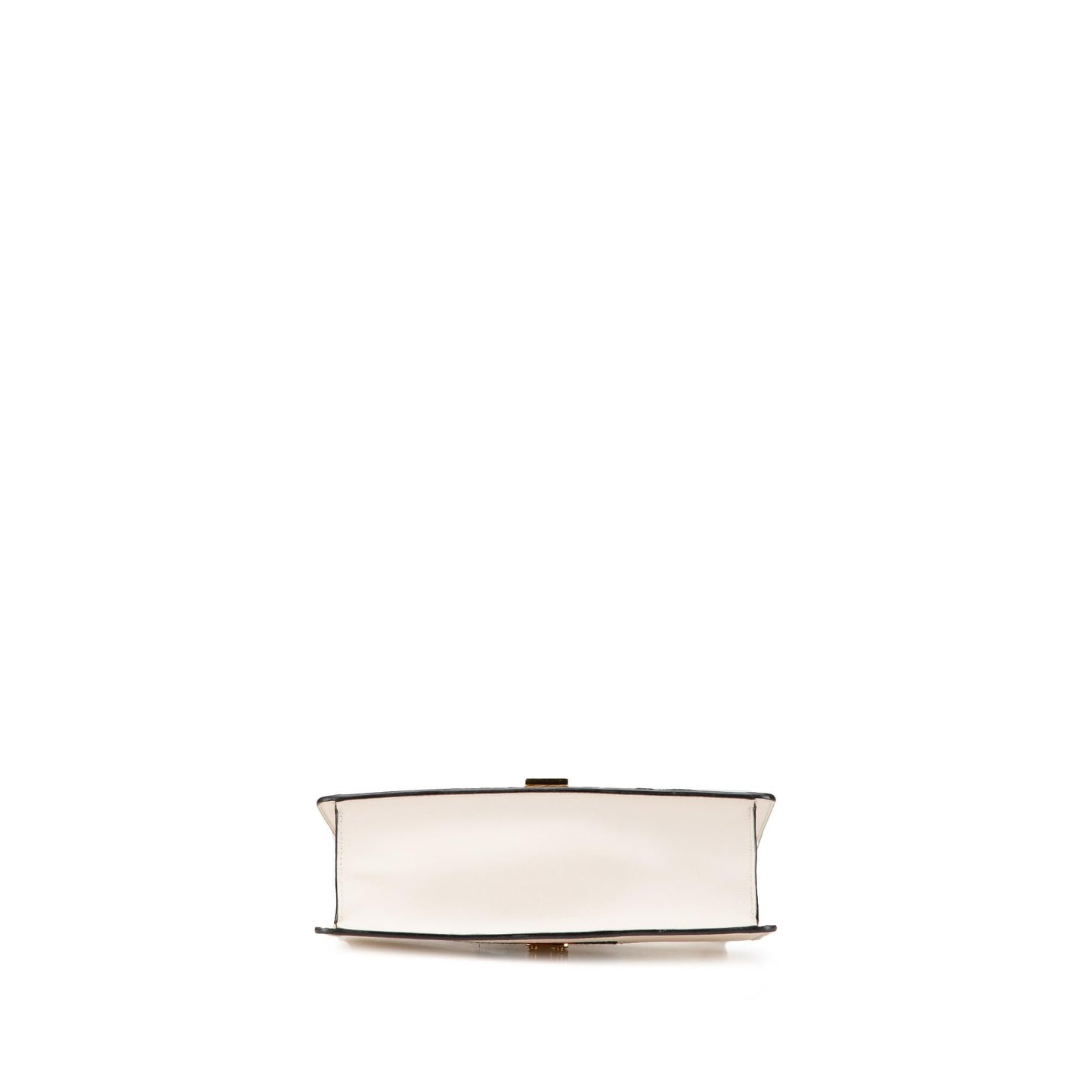 Gucci Floral Embroidered Sylvie Leather Calf White Small Crossbody Bag