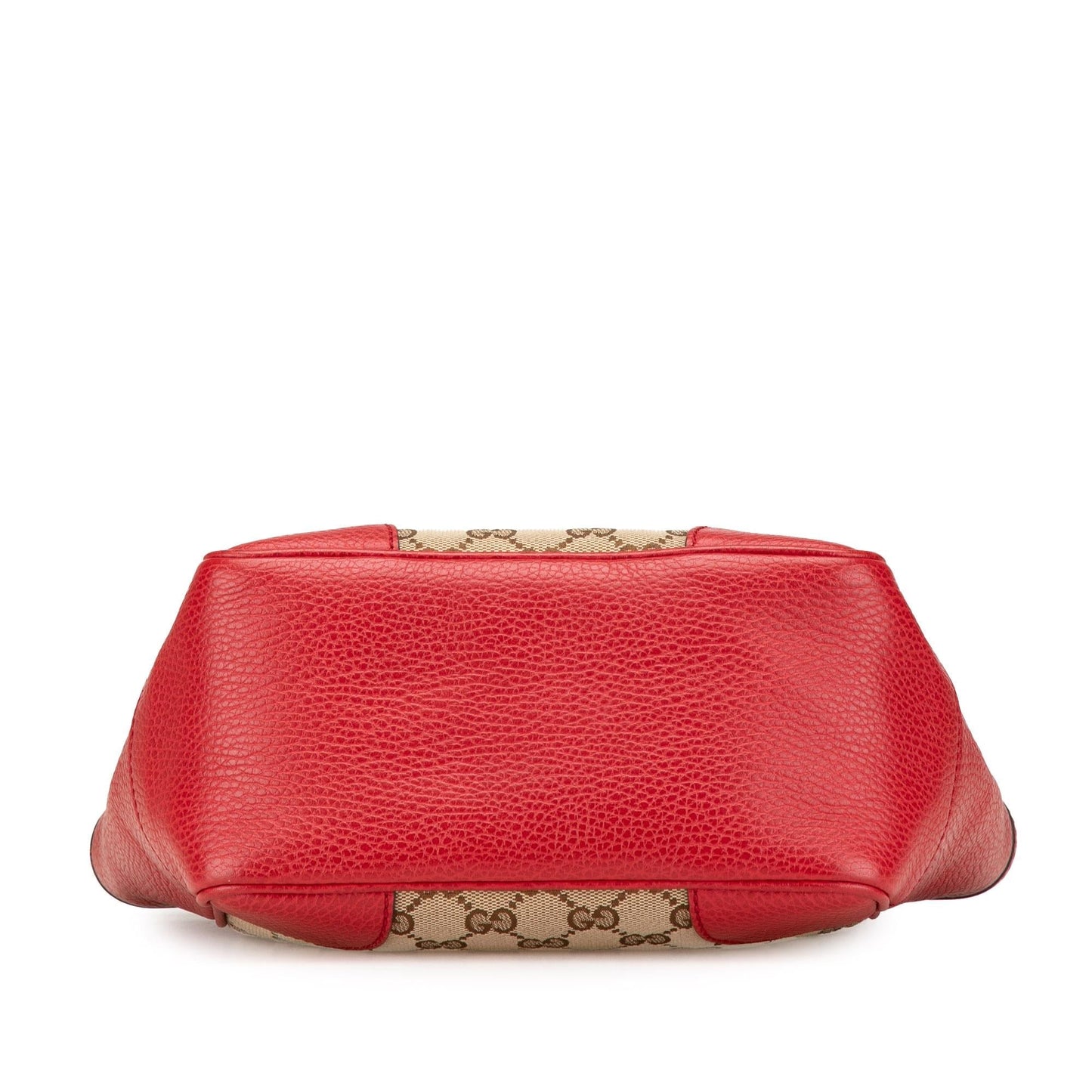 Gucci GG Bree Canvas Calf Brown Red Satchel Bag Satchel 2