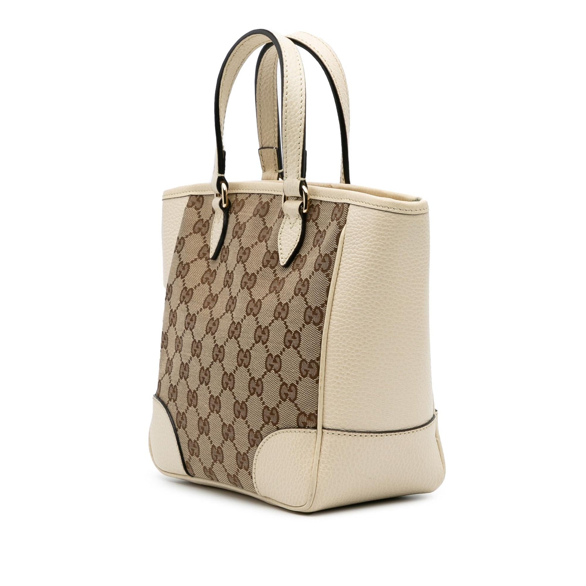 Gucci GG Bree Canvas Brown Small Satchel Bag