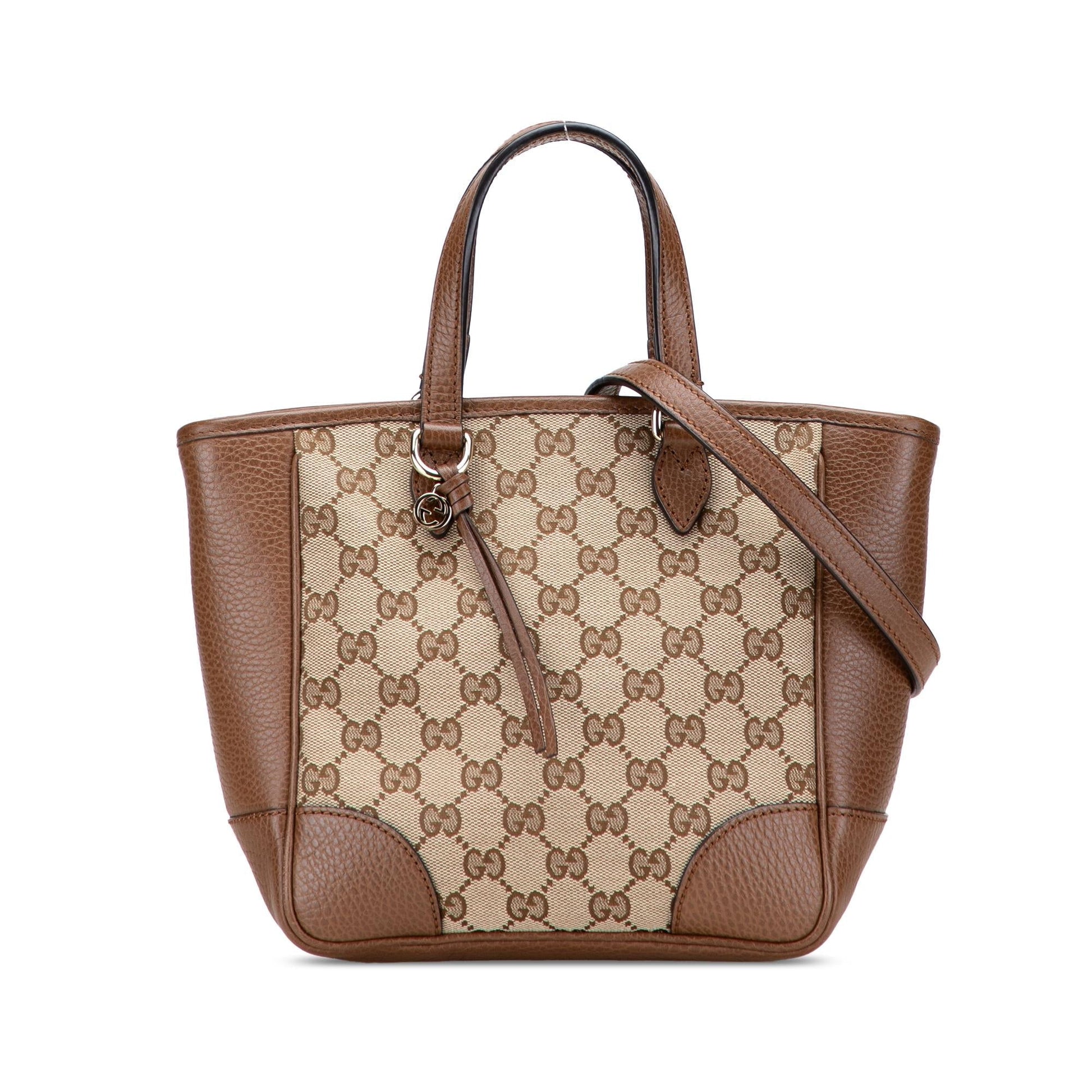 Gucci GG Bree Canvas Small Travel Bag Satchel 10