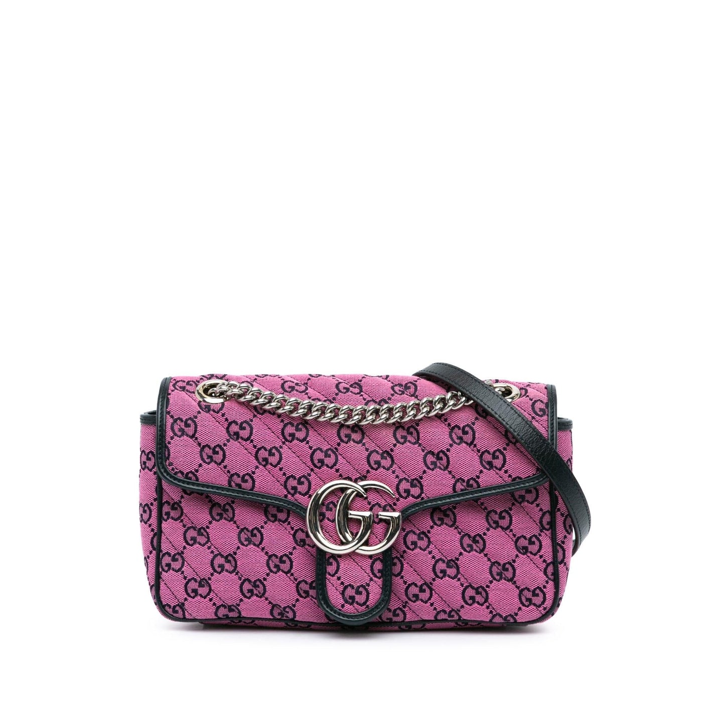 Gucci GG Marmont Canvas Calf Pink Small Crossbody Bag