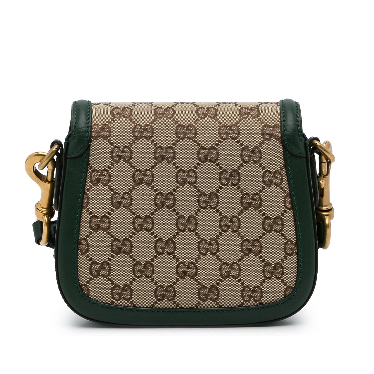 Gucci GG Lady Web SHG-JoFLho Canvas Calf Brown Small Crossbody Bag