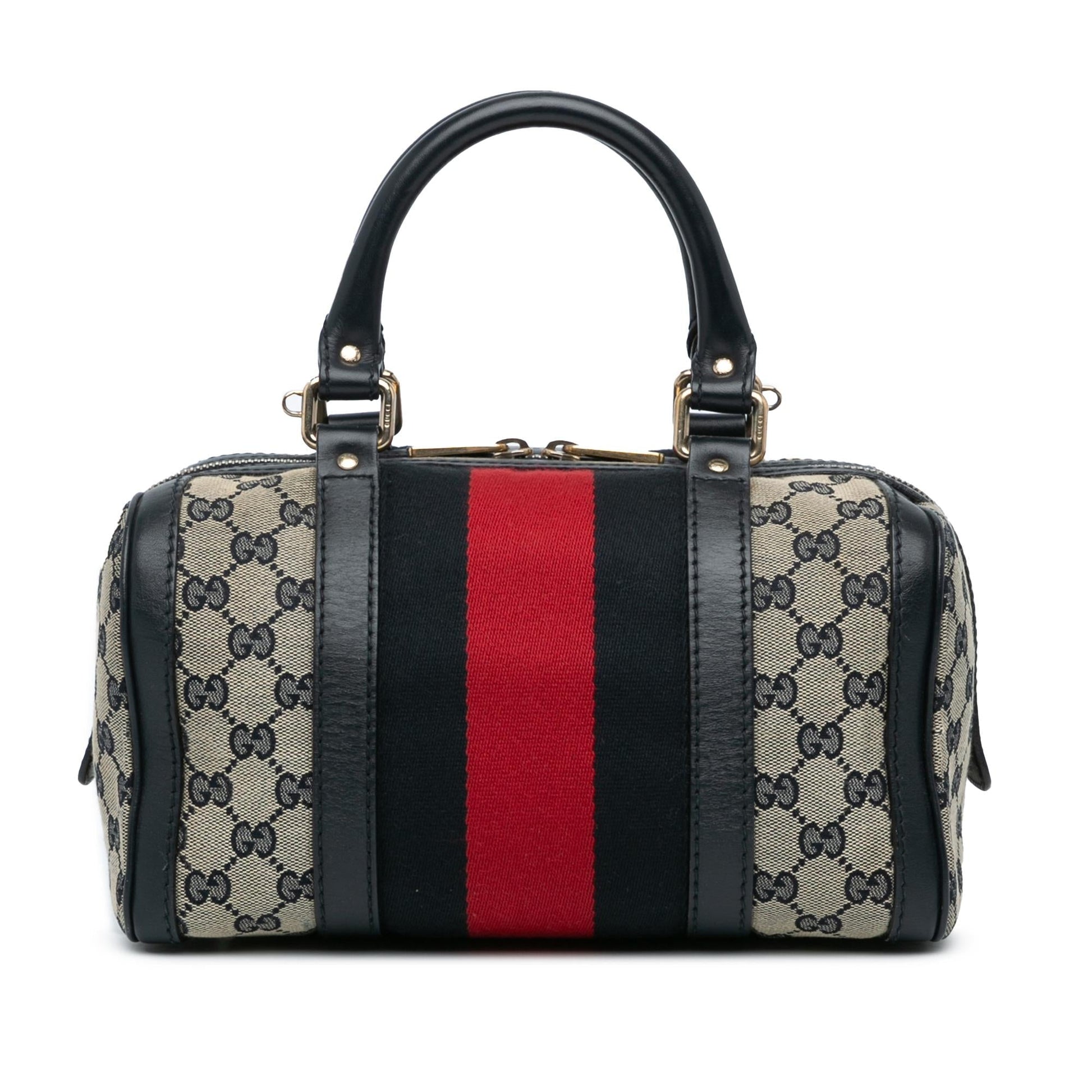 Gucci GG Web Joy SHG-a9RrN8 Canvas Brown Small Satchel Bag