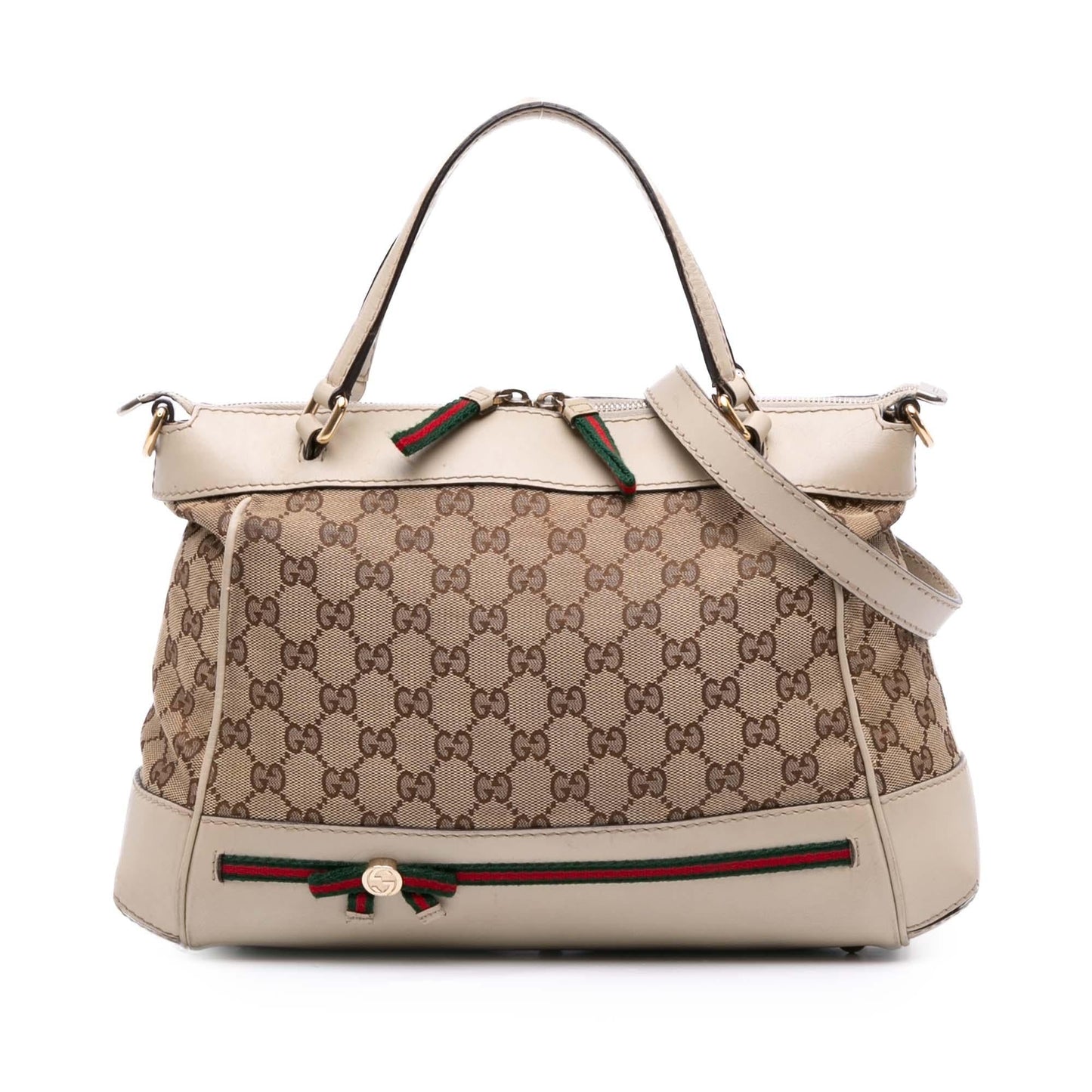 Gucci GG Web Mayfair Canvas Small Travel Bag