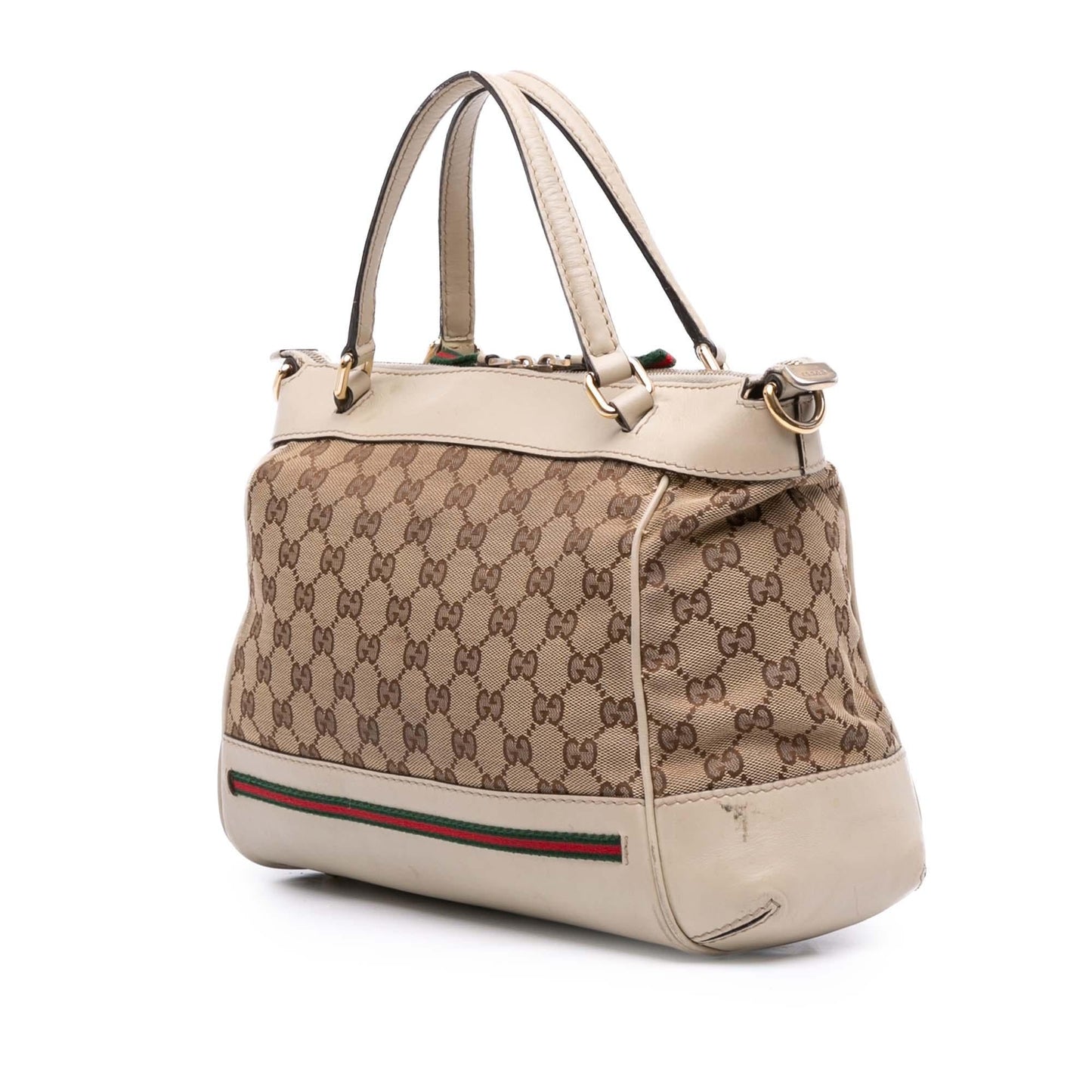 Gucci GG Web Mayfair Canvas Small Travel Bag