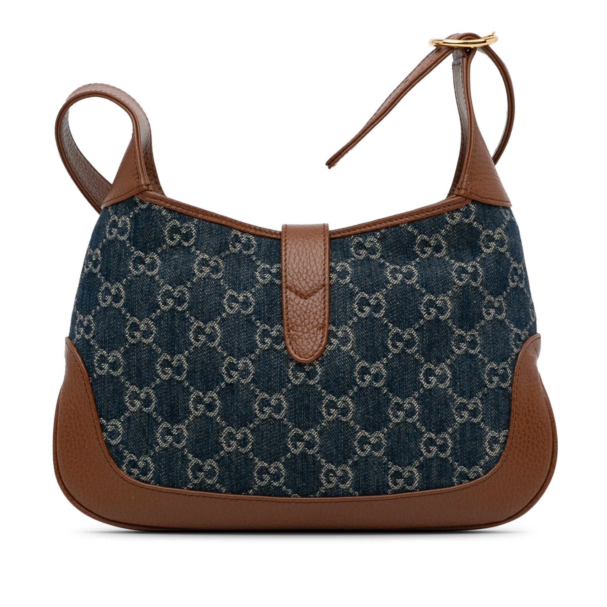 Gucci GG Jackie SHG-2taylF Denim Blue Small Crossbody Bag