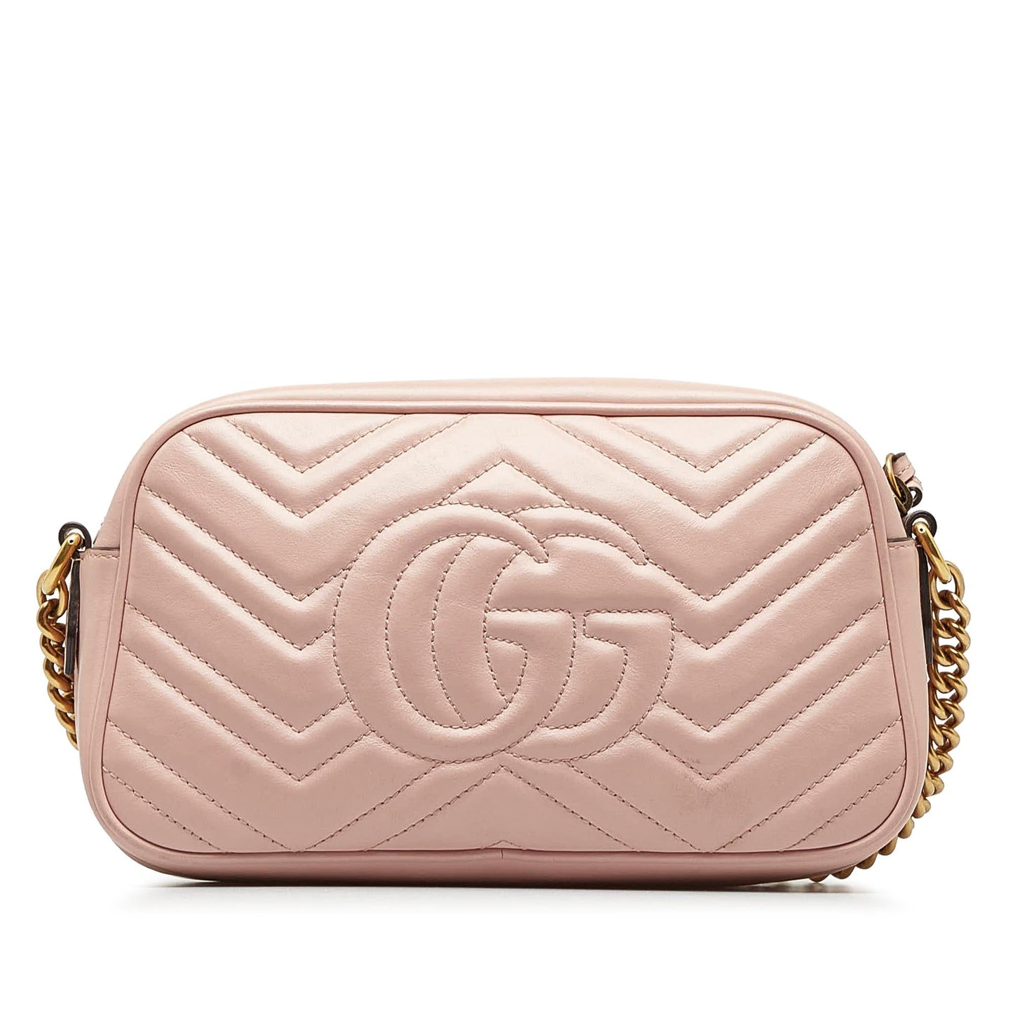 Gucci GG Marmont SHG-FhRX5G Matelasse Calf Pink Small Crossbody Bag