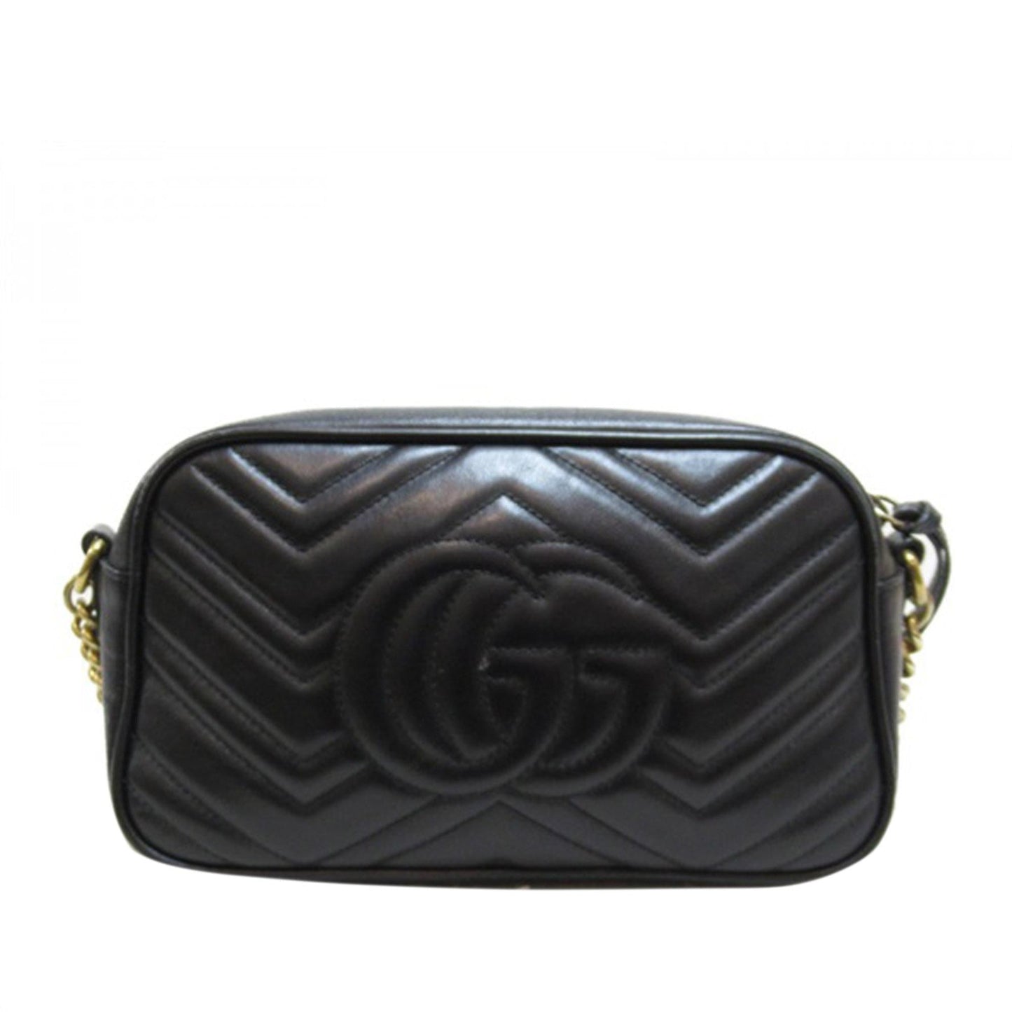 Gucci GG Marmont SHG-iSK2fG Matelasse Calf Black Small Crossbody Bag