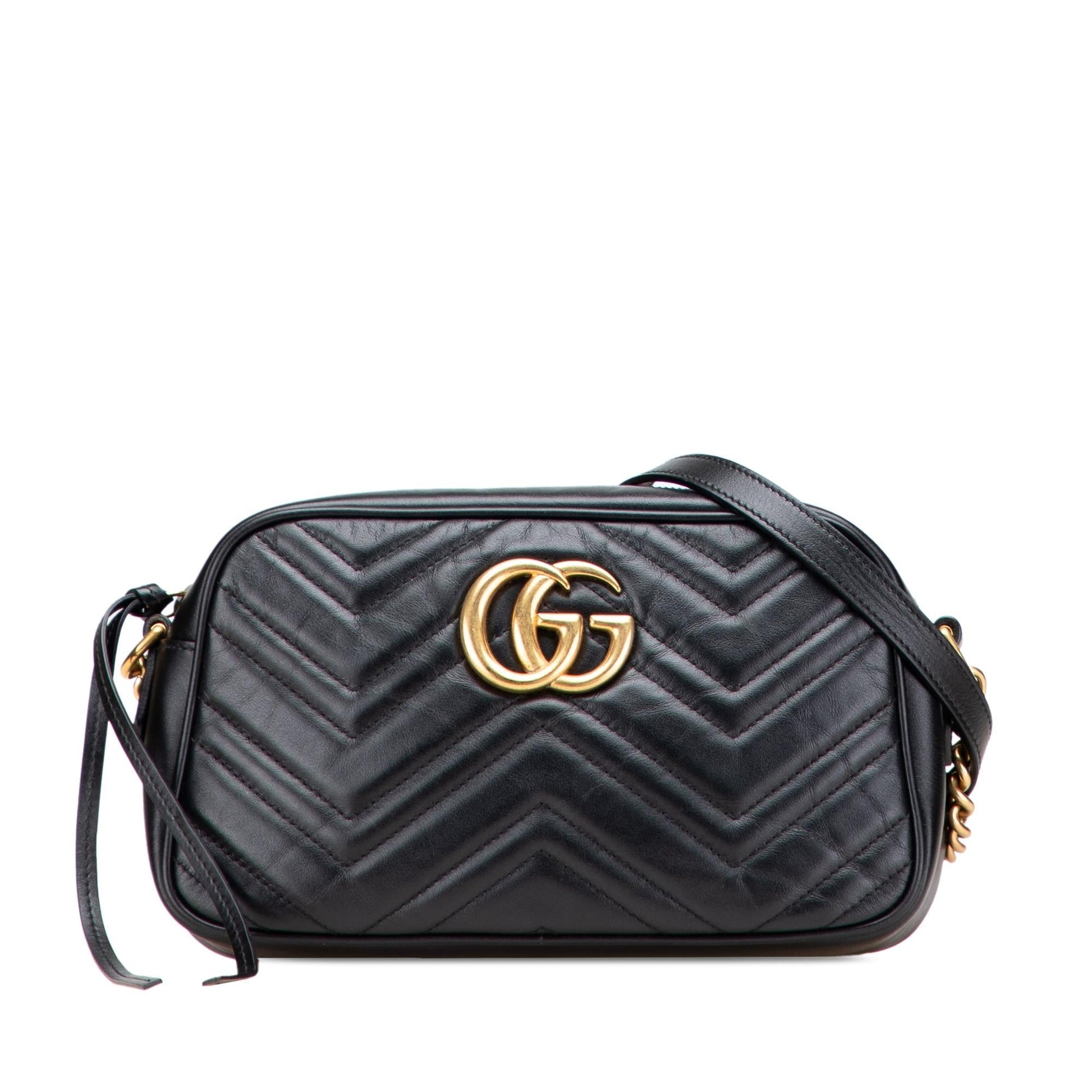 Gucci GG Marmont Matelasse Leather Small Crossbody Bag Leather Crossbody