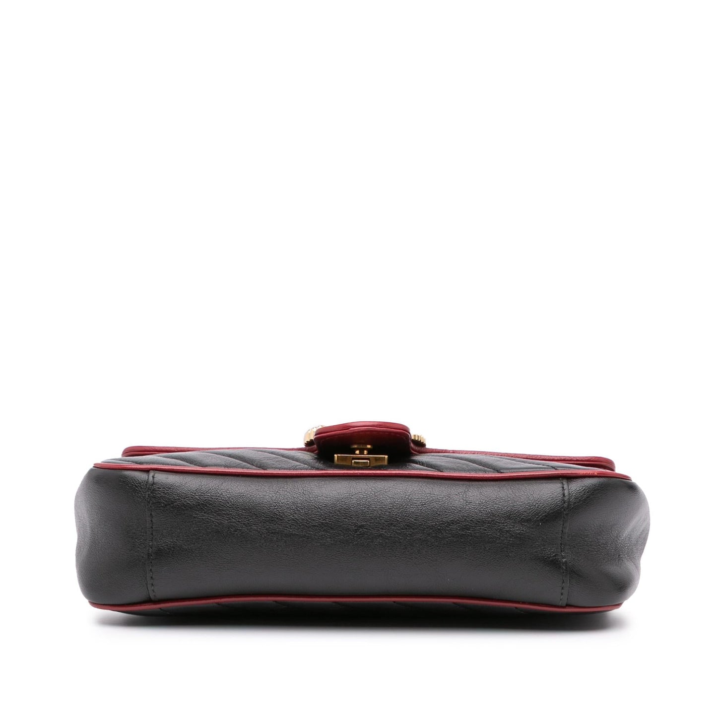 Gucci GG Marmont Torchon Flap Matelasse Leather Calf Black Crossbody Bag 4