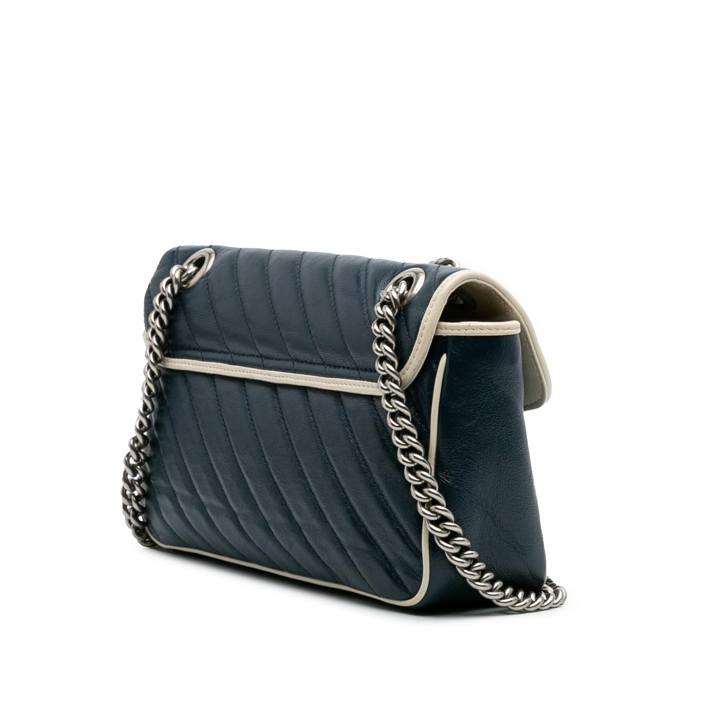 Gucci GG Marmont Torchon Flap Matelasse Leather Calf White Crossbody Bag Crossbody 4