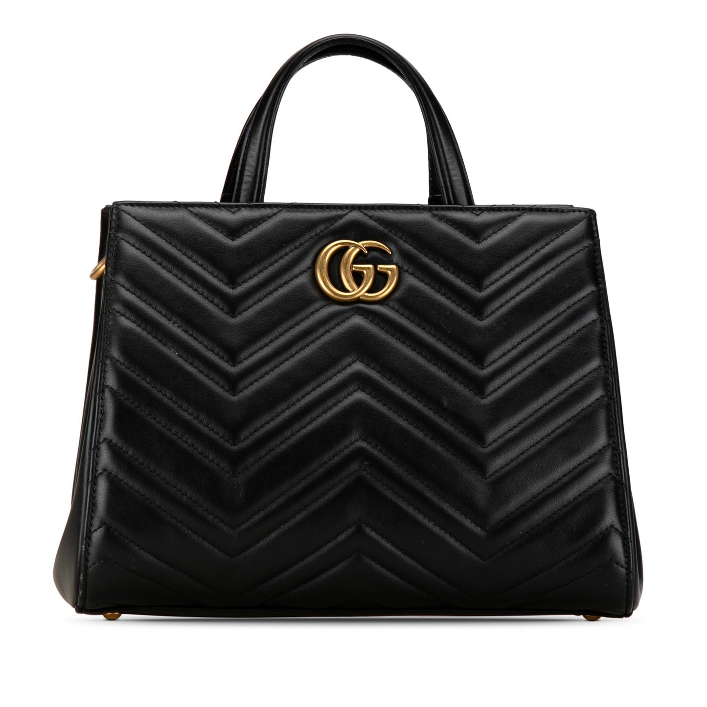 Gucci GG Marmont SHG-SEH8S6 Matelasse Calf Black Small Tote Bag
