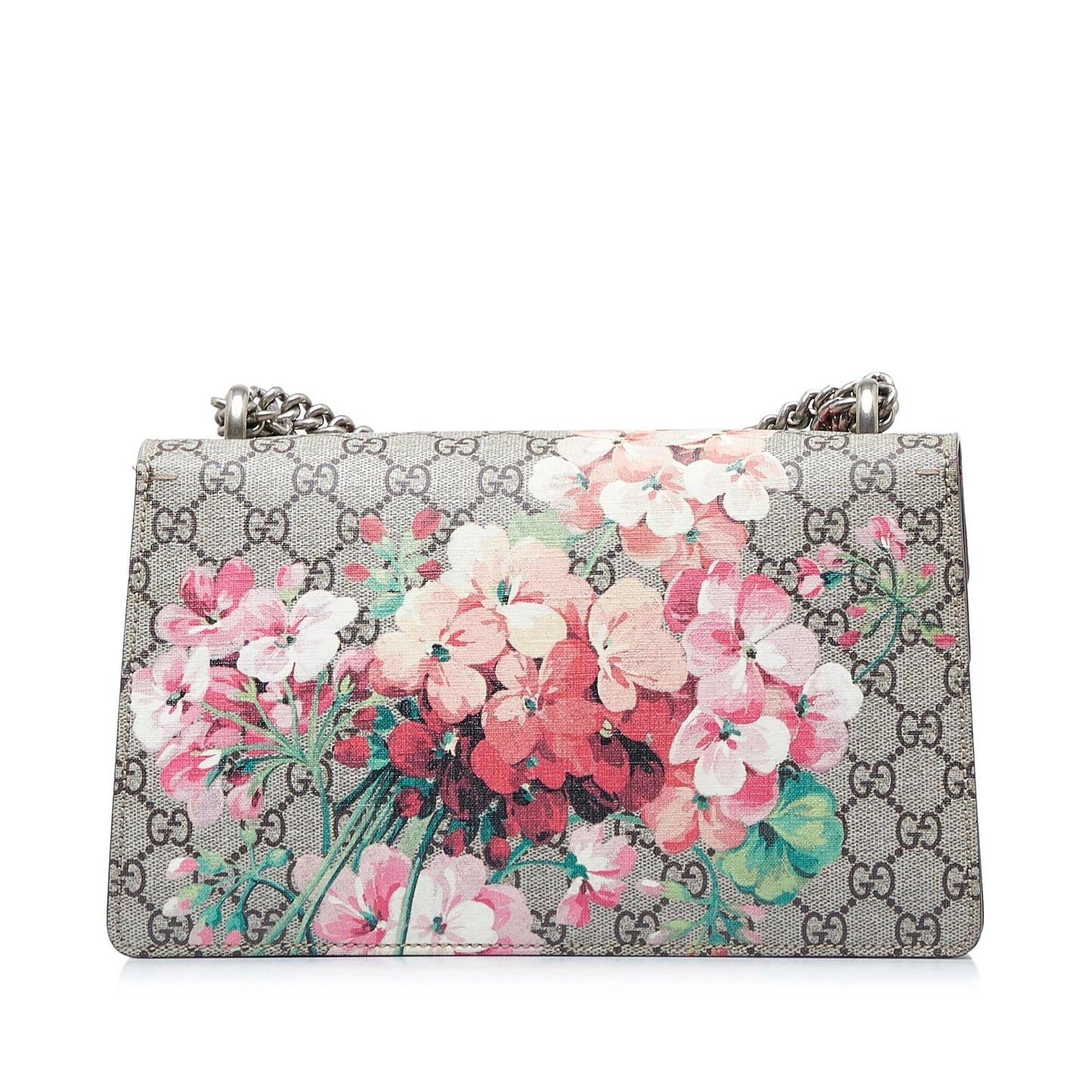 Gucci GG Supreme Blooms Dionysus SHG-2lCEJt Canvas Calf Brown Small Shoulder Bag