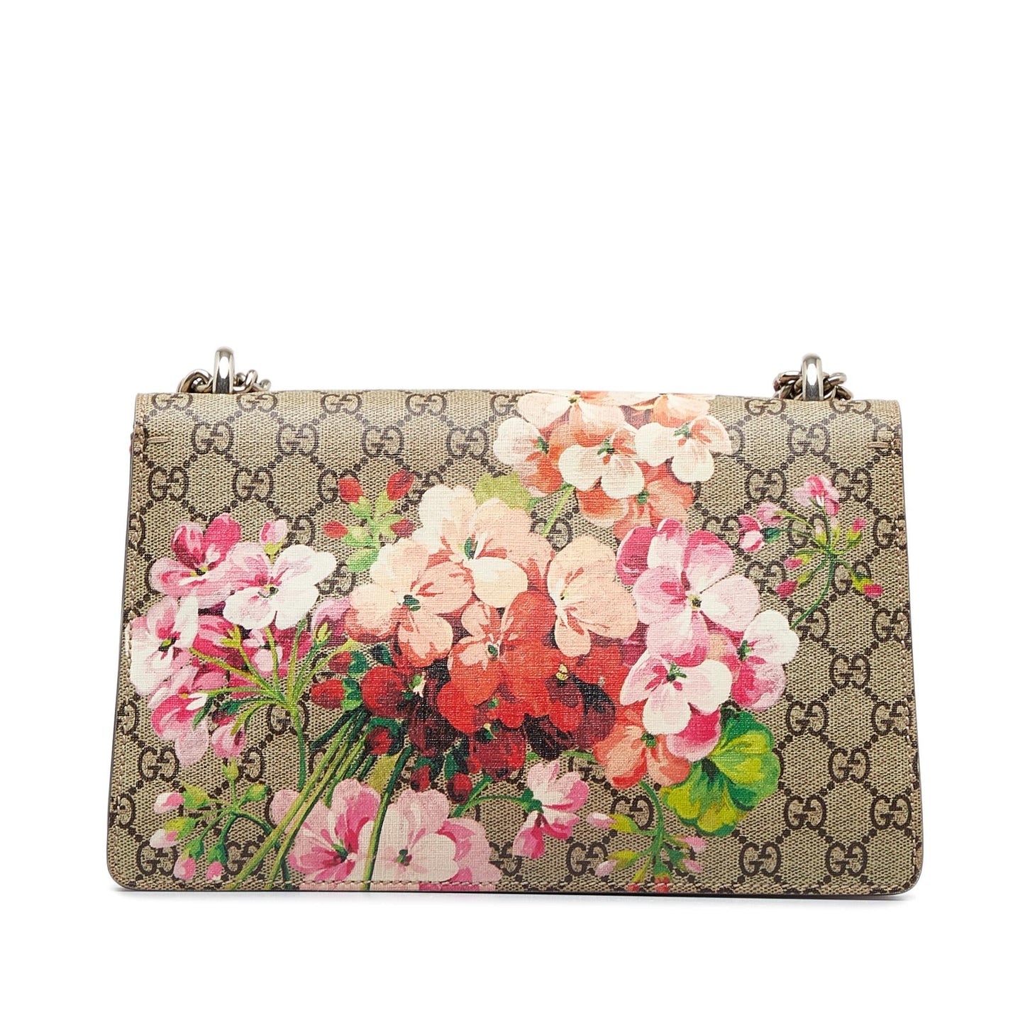 Gucci GG Supreme Blooms Dionysus SHG-UM1oOs Canvas Brown Small Shoulder Bag